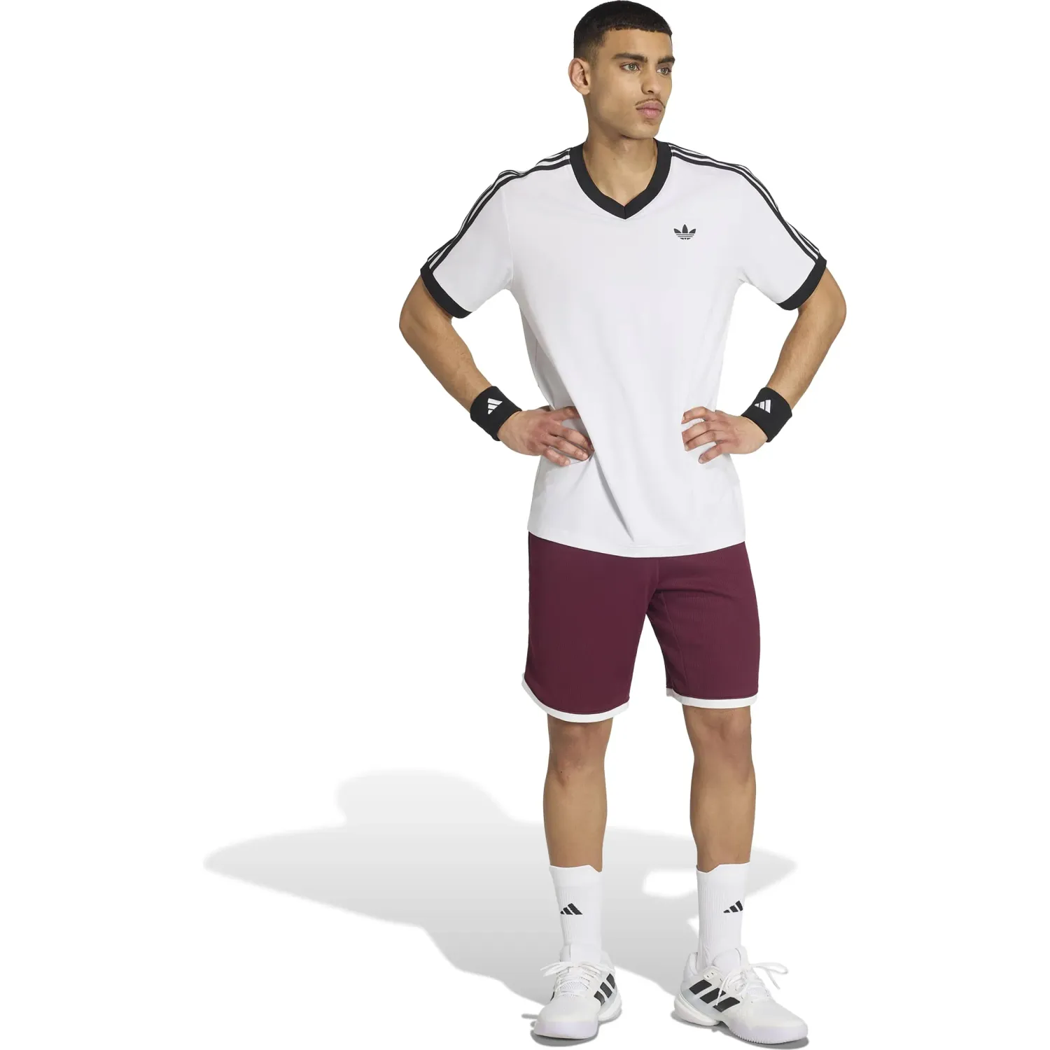 adidas Polo Adidas Deportivo Hombre Classics Tee color blanco | Platanitos