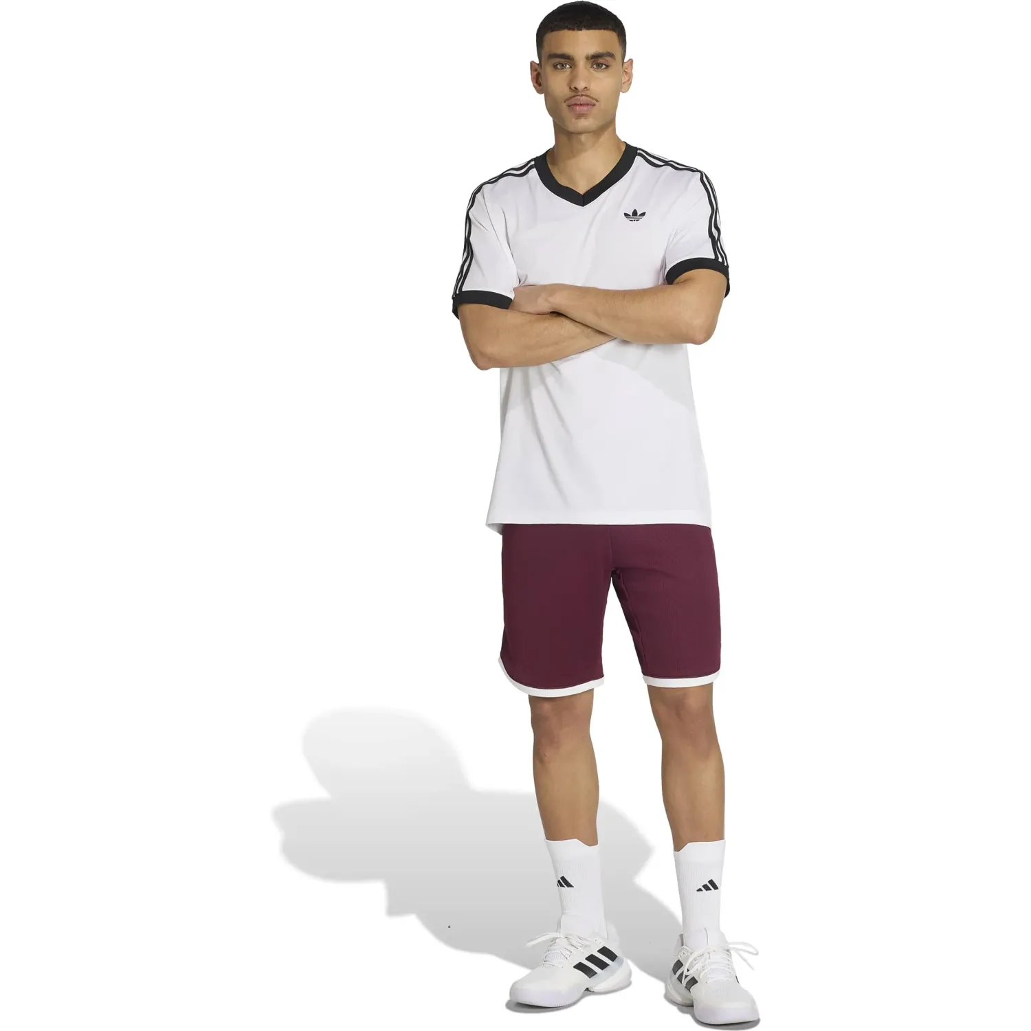adidas Polo Adidas Deportivo Hombre Classics Tee color blanco | Platanitos