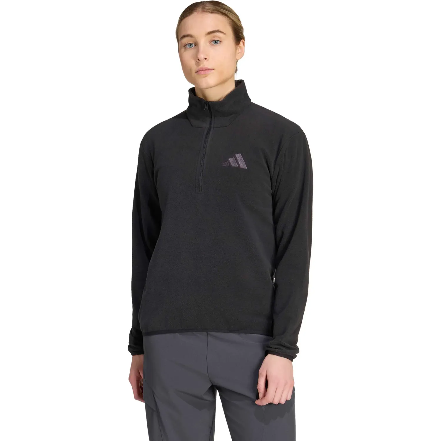 adidas Casaca Adidas Outdoor Mujer W Mt Ess Hz Fl color negro | Platanitos