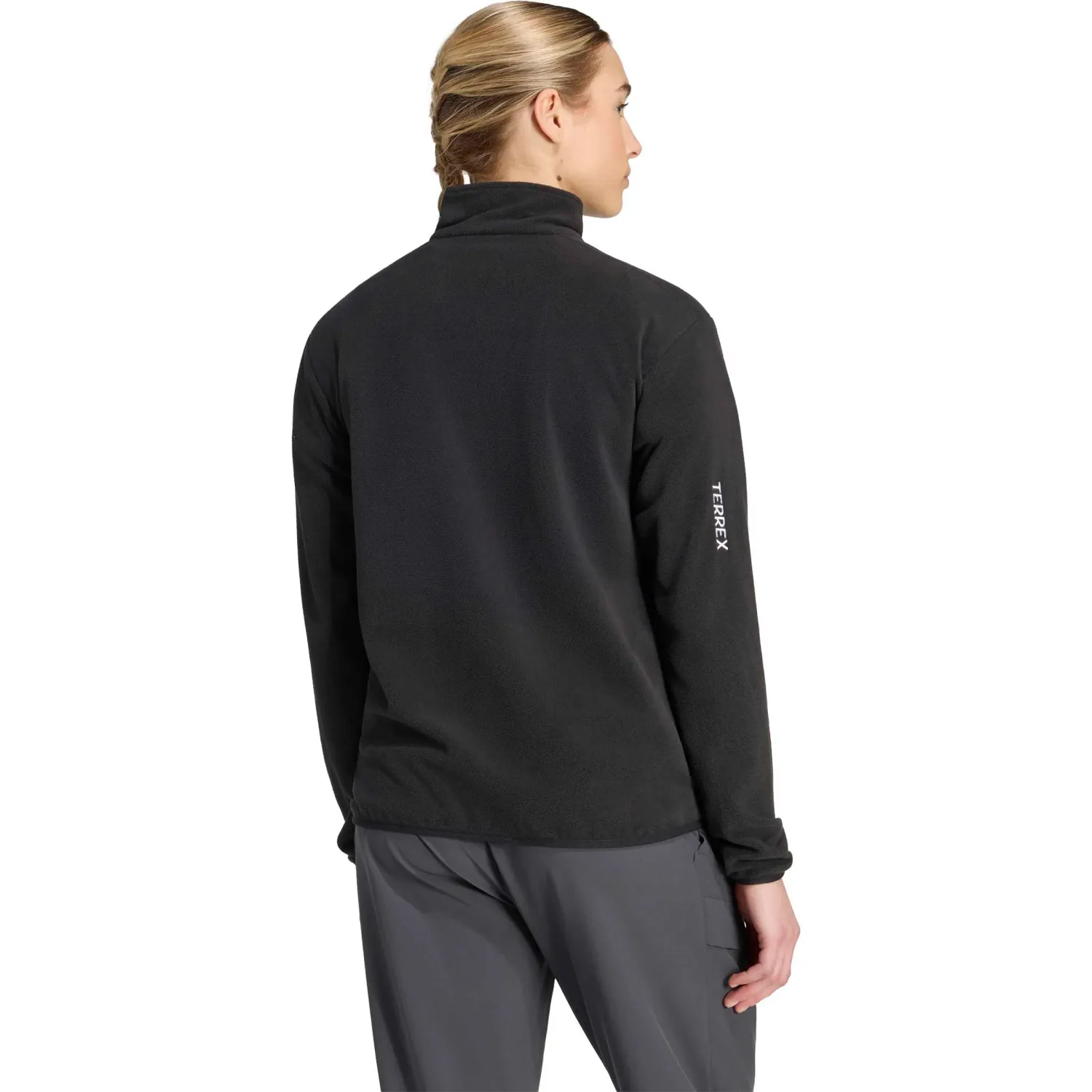 adidas Casaca Adidas Outdoor Mujer W Mt Ess Hz Fl color negro | Platanitos
