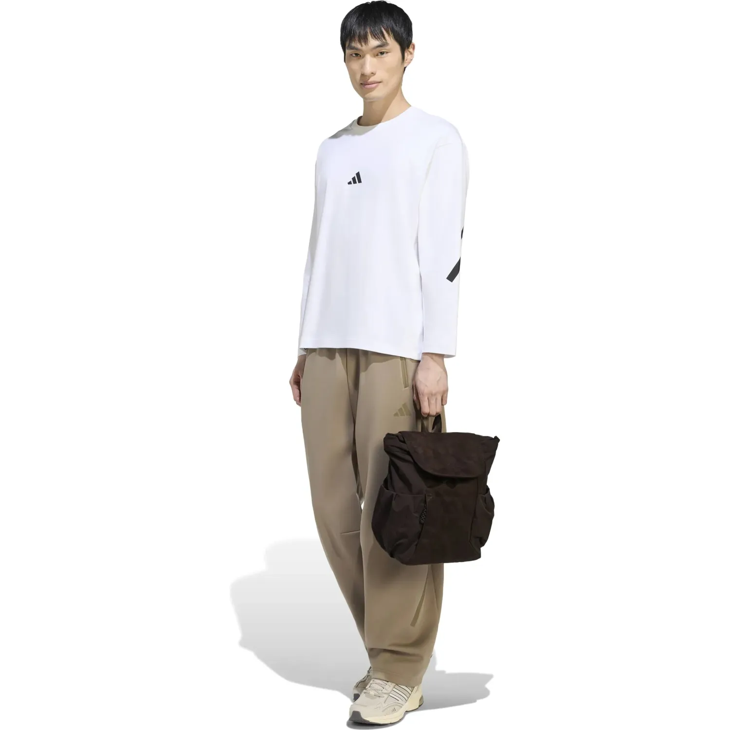 adidas Mochila Adidas Deportivo Unisex Soft Lux Flapbp color café | Platanitos