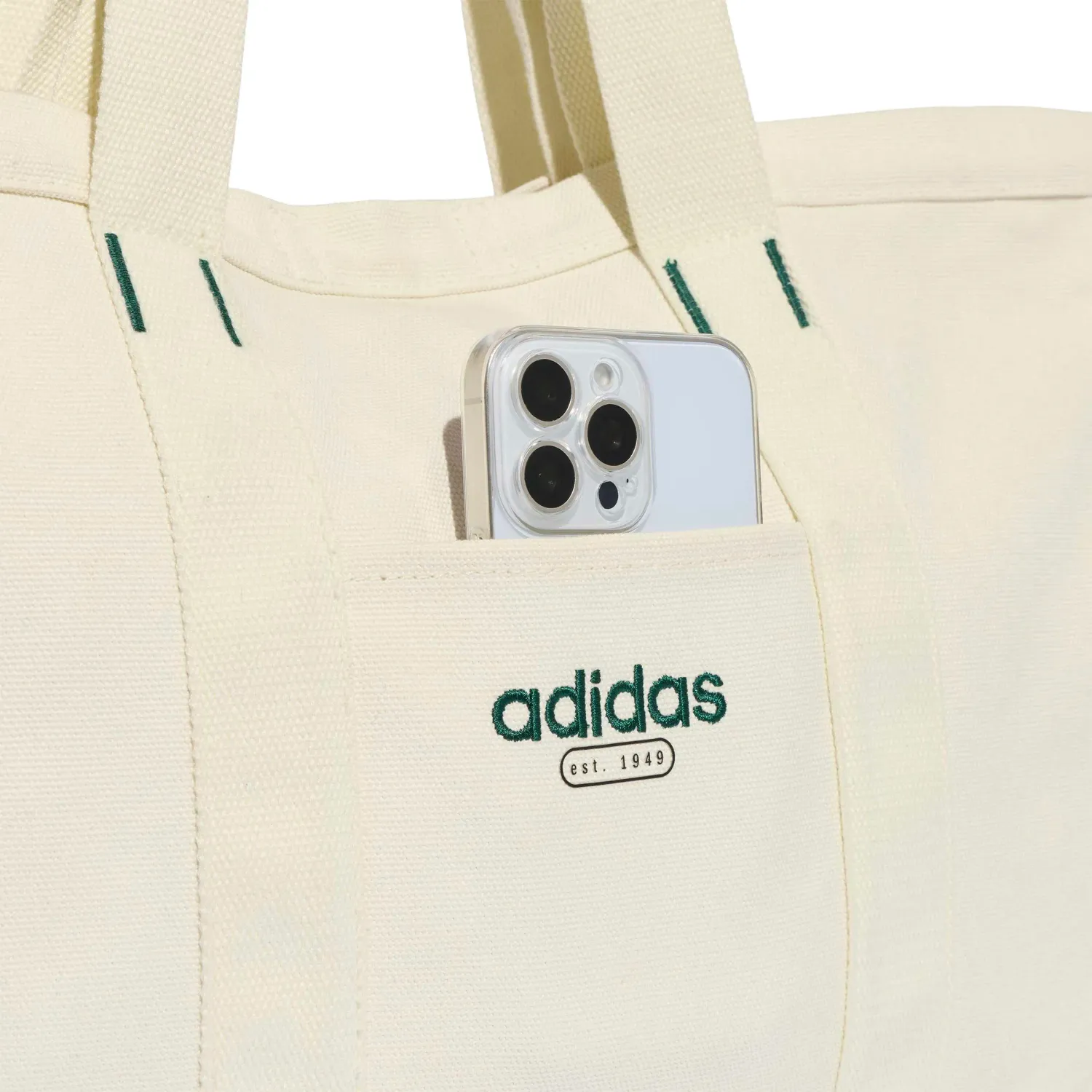 adidas Bolso Adidas Deportivo Unisex Lin Canvas Tote color beige | Platanitos