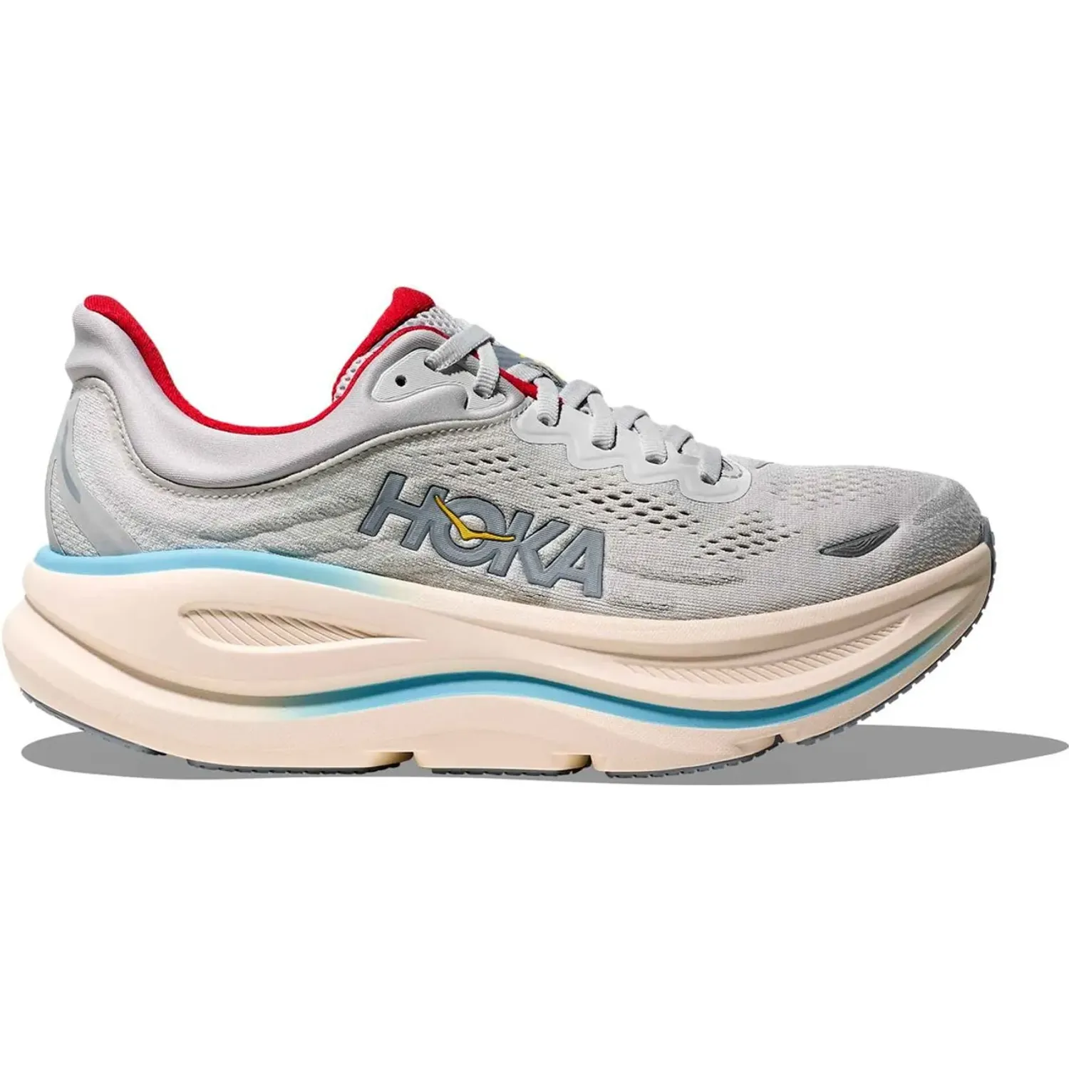 Zapatillas Hoka Running Mujer Bondi 9 color gris | Platanitos