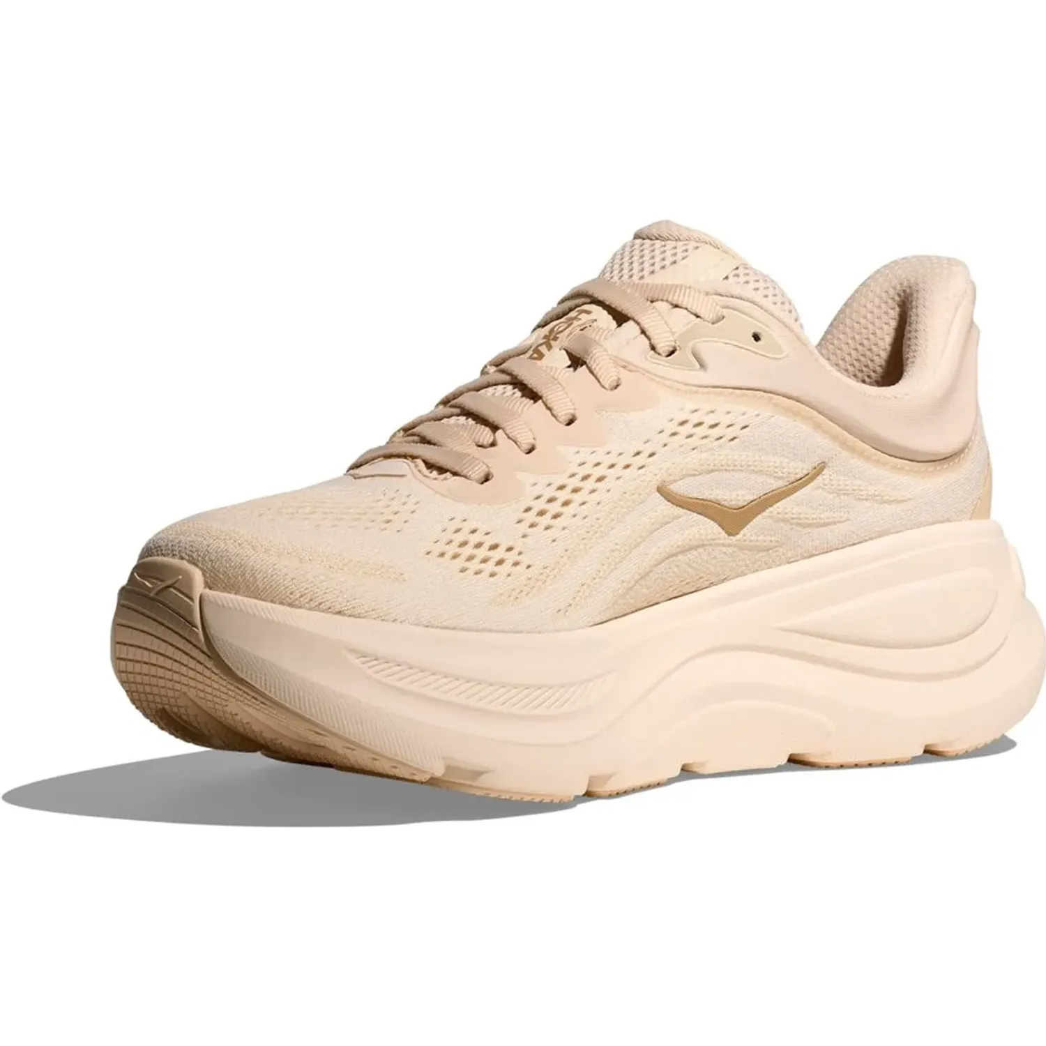 Zapatillas Hoka Running Mujer Bondi 9 color beige | Platanitos