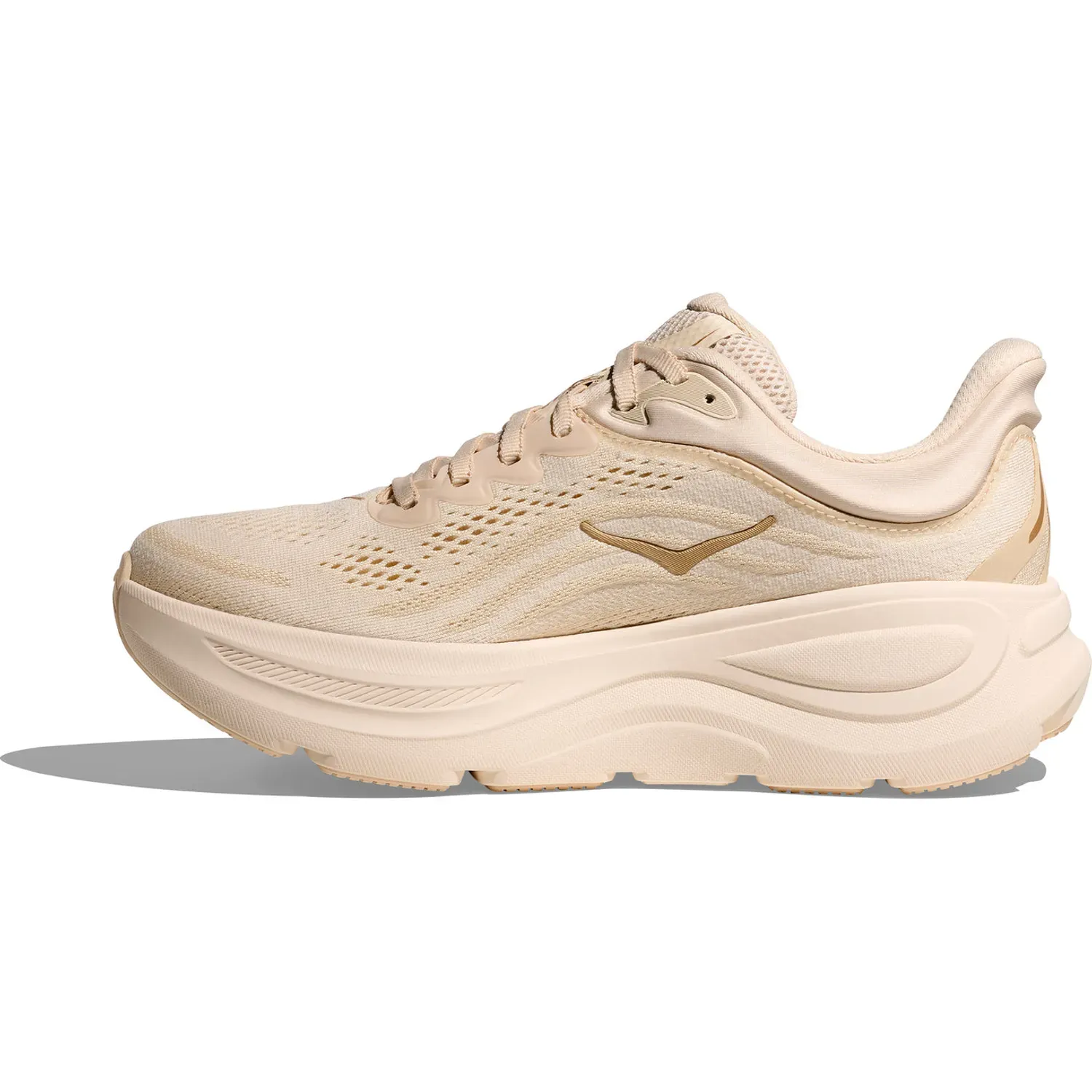 Zapatillas Hoka Running Mujer Bondi 9 color beige | Platanitos