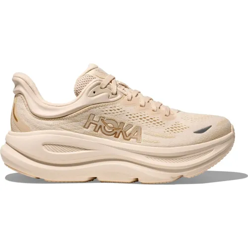 Zapatillas Hoka Running Mujer Bondi 9 color beige | Platanitos
