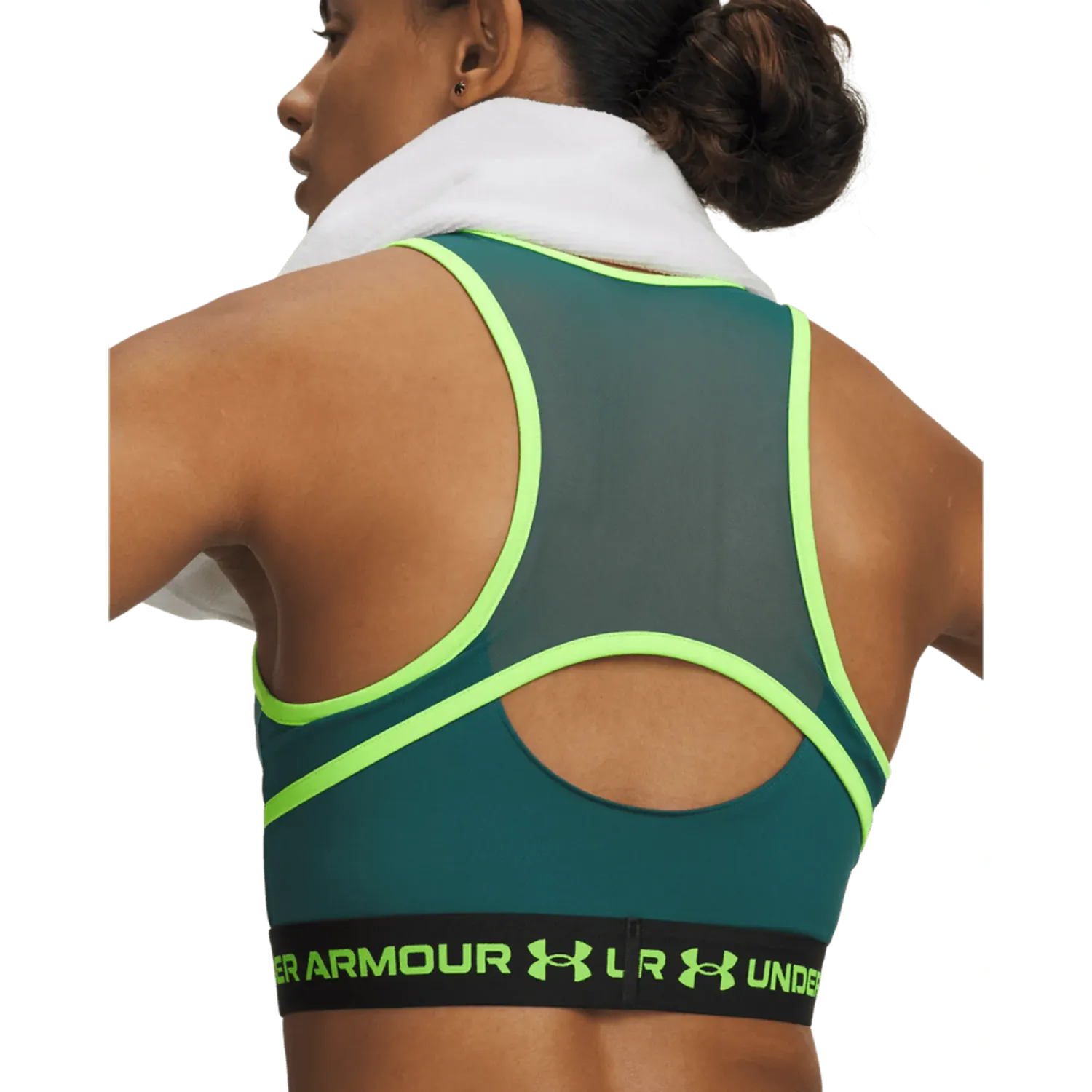 Under Armour Top Under Armour Training Mujer Heatgear Mesh Tank color verde | Platanitos