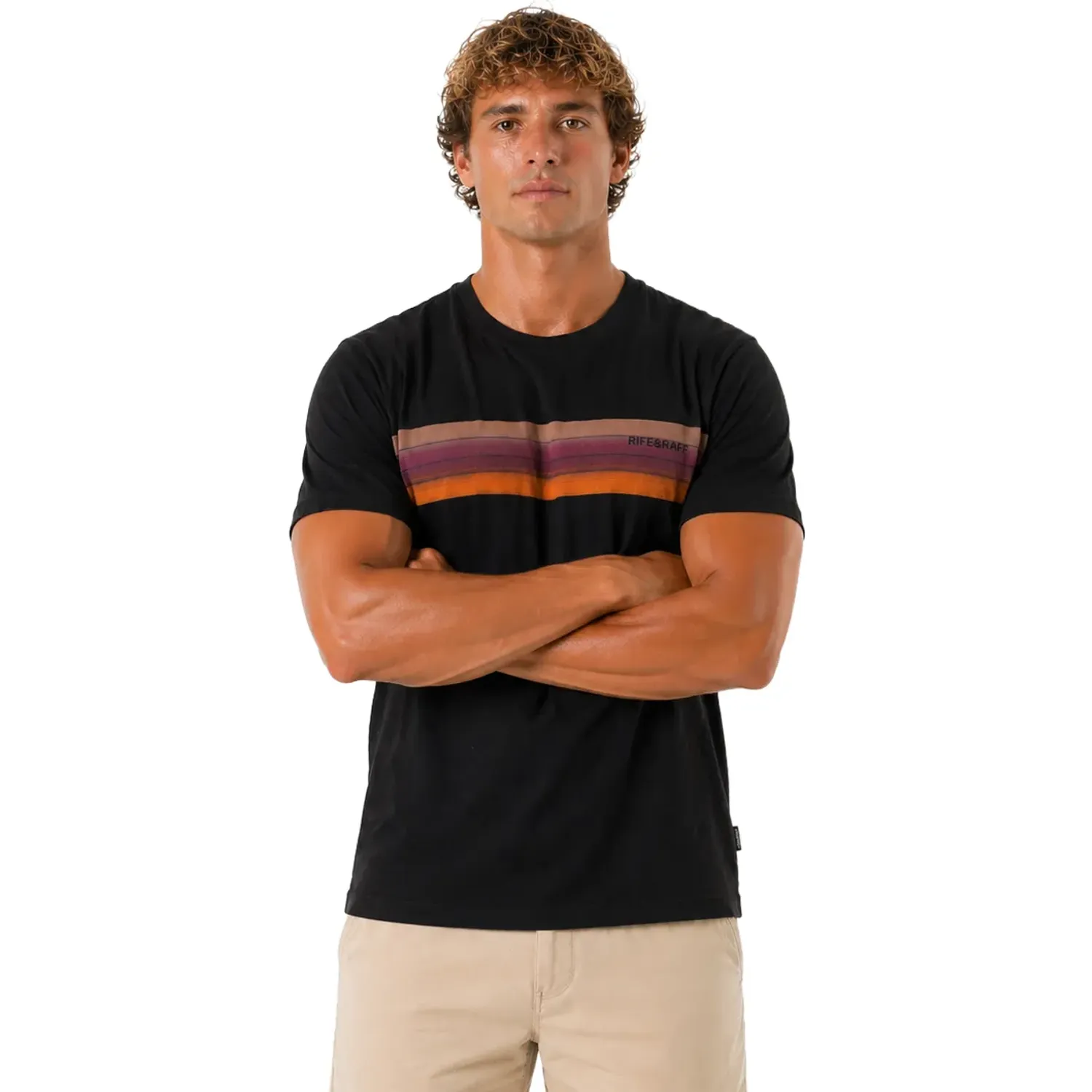 RIFF&RAFF Polo Riff&Raff Manga Corta Hombre Kams color negro | Platanitos