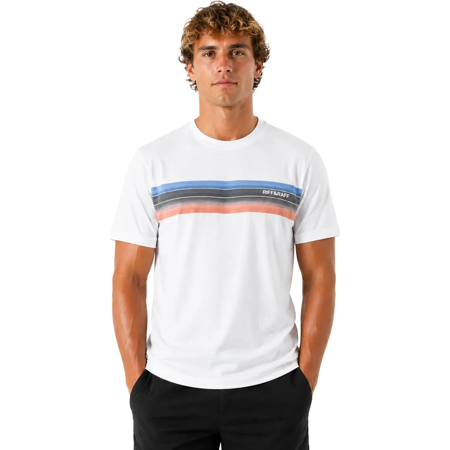 RIFF&RAFF Polo Riff&Raff Manga Corta Hombre Kams color blanco | Platanitos