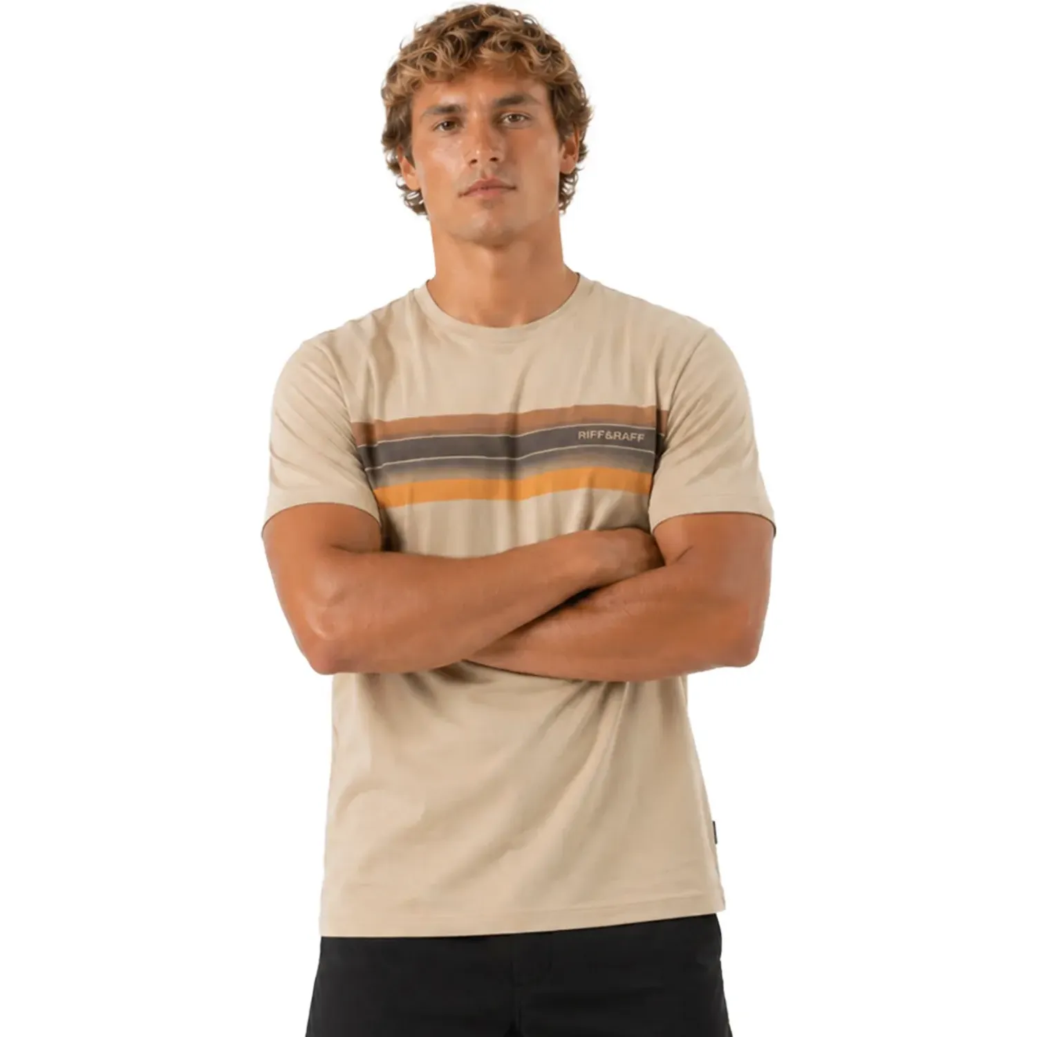 RIFF&RAFF Polo Riff&Raff Manga Corta Hombre Kams color beige | Platanitos