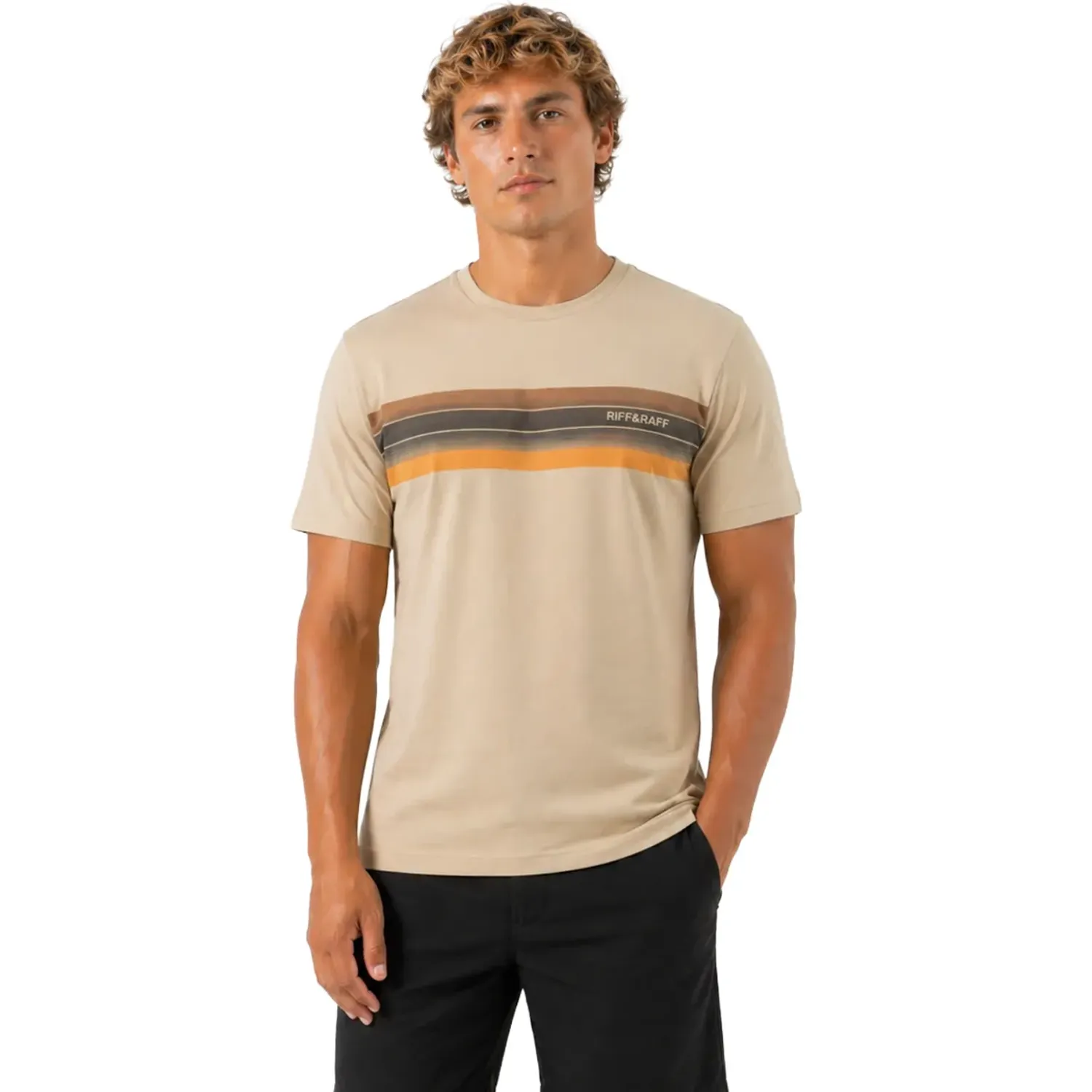 RIFF&RAFF Polo Riff&Raff Manga Corta Hombre Kams color beige | Platanitos