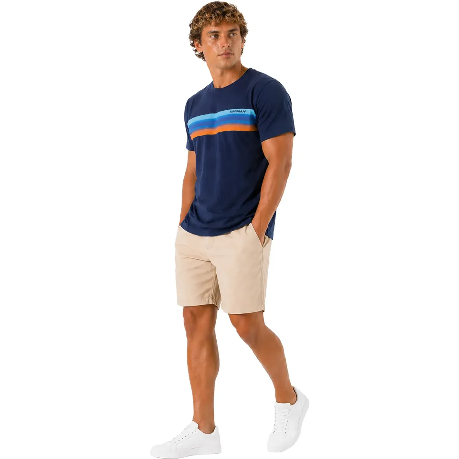 RIFF&RAFF Polo Riff&Raff Manga Corta Hombre Kams color azul | Platanitos