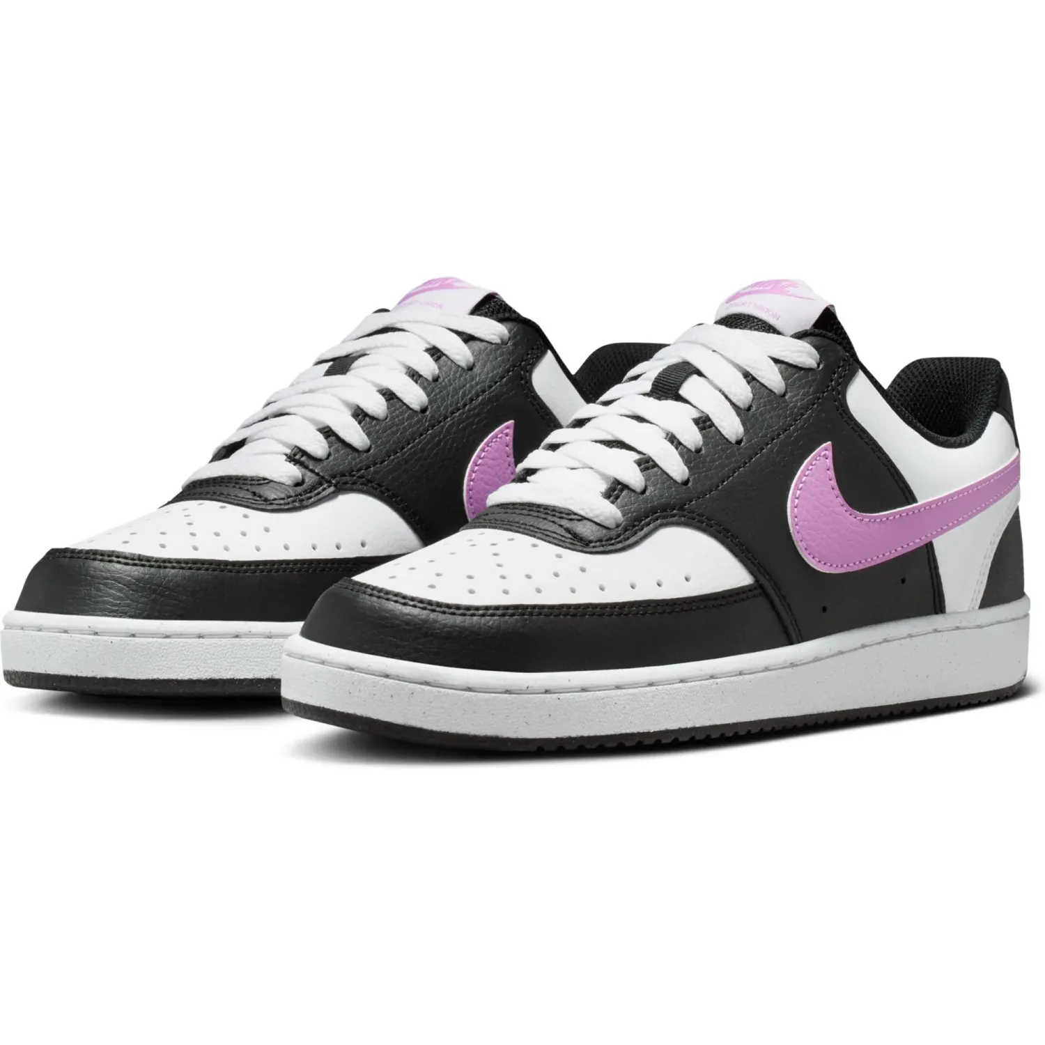 Zapatillas Nike Urbanas Mujer Court Vision Low Next Nature color blanco / negro | Platanitos