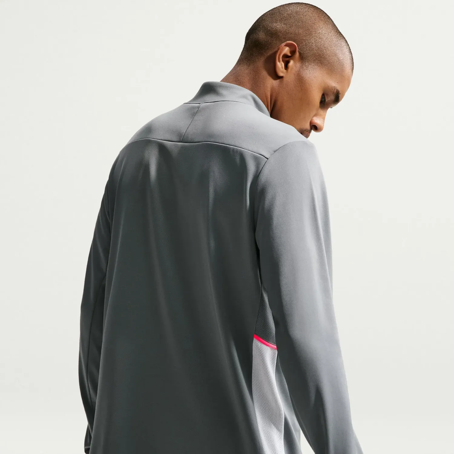 Nike Polo Nike Manga Larga Futbol Hombre Dri-Fit Academy Drill color plomo | Platanitos