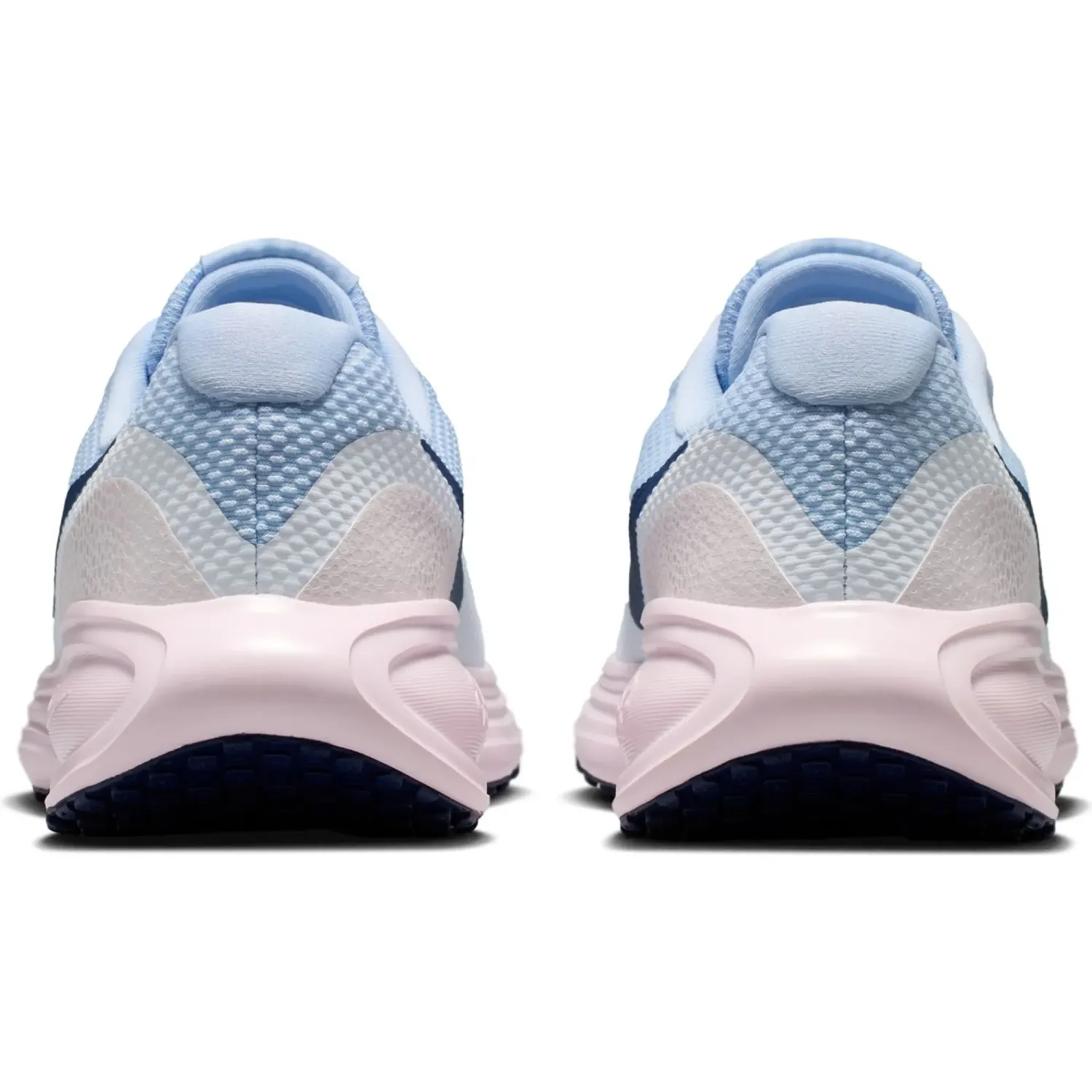 Zapatillas Nike Running Mujer Revolution 8 color blanco / celeste | Platanitos