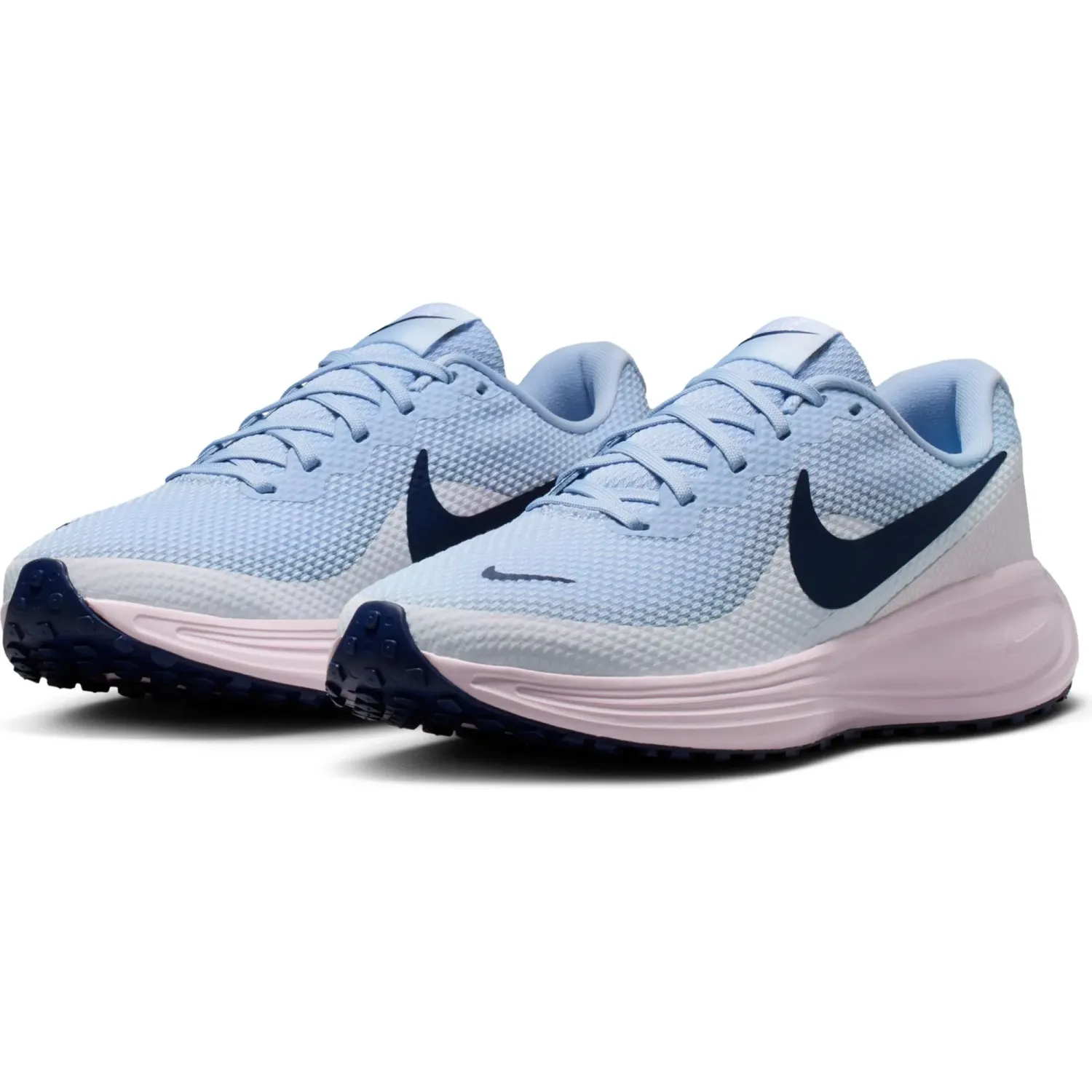 Zapatillas Nike Running Mujer Revolution 8 color blanco / celeste | Platanitos