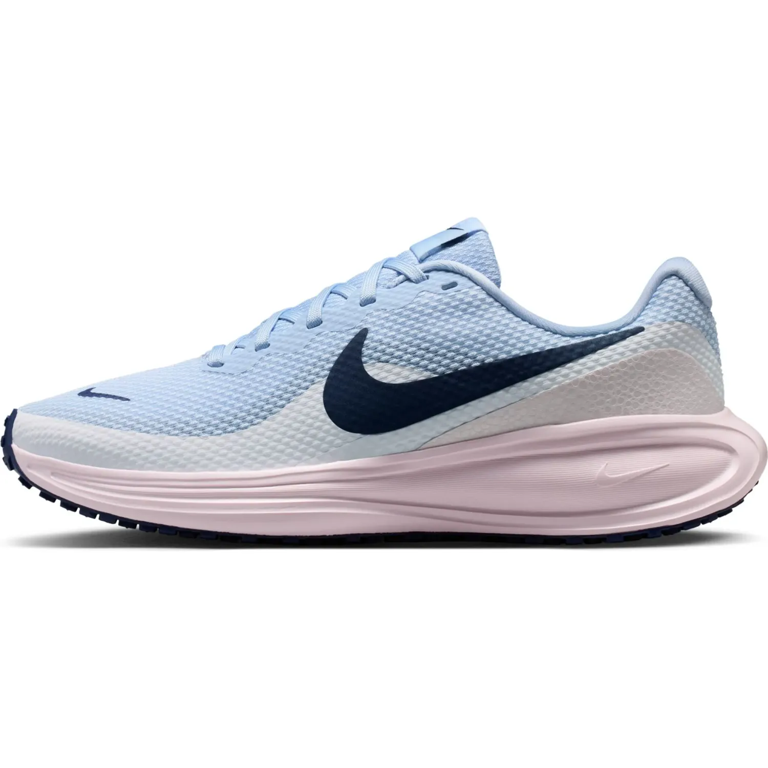 Zapatillas Nike Running Mujer Revolution 8 color blanco / celeste | Platanitos