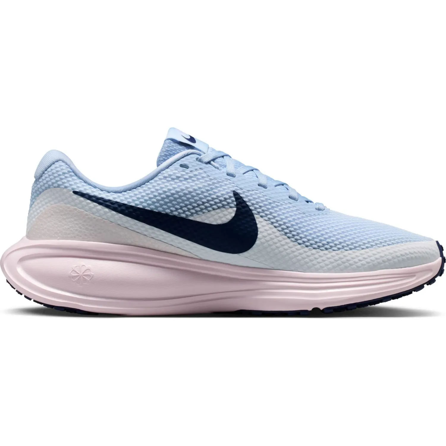 Zapatillas Nike Running Mujer Revolution 8 color blanco / celeste | Platanitos