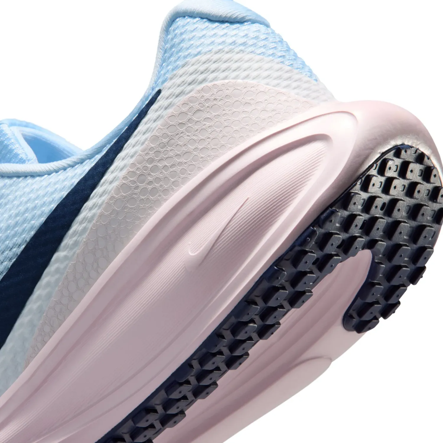 Zapatillas Nike Running Mujer Revolution 8 color blanco / celeste | Platanitos
