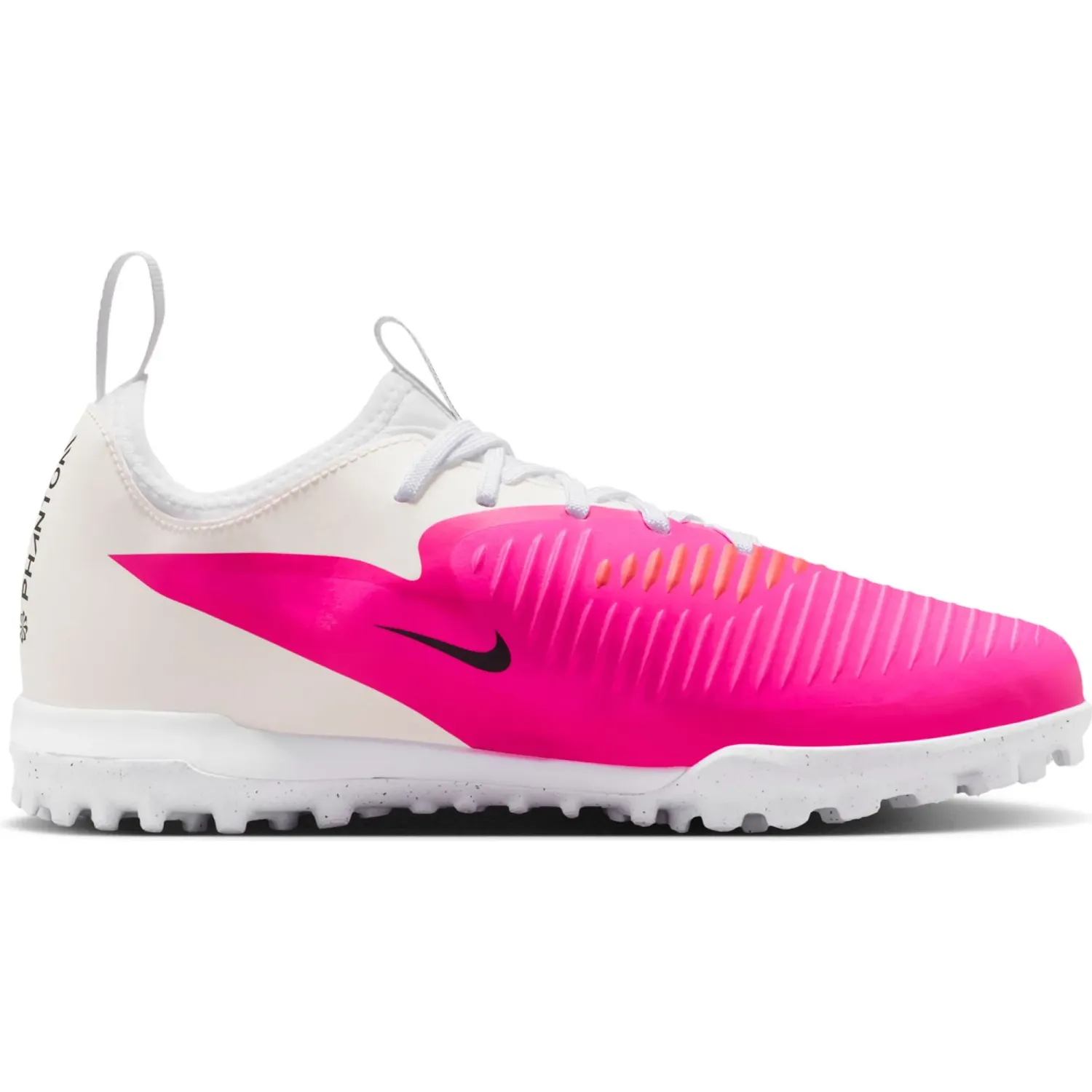 Nike Zapatillas Nike De Futbol Juvenil Phantom 6 Low Academy color blanco / fucsia | Platanitos