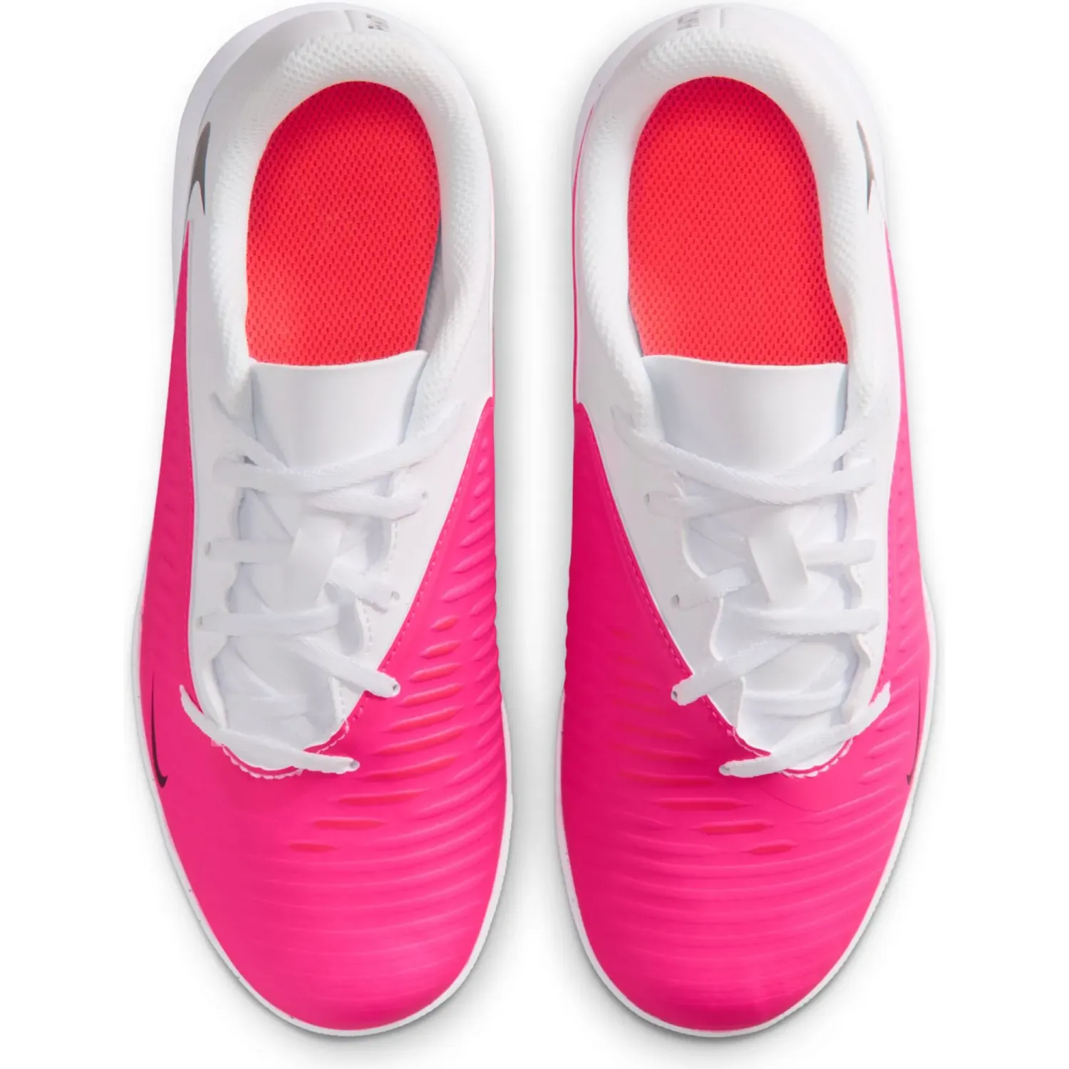 Nike Zapatillas Nike De Futbol Juvenil Phantom 6 Low Academy color blanco / fucsia | Platanitos