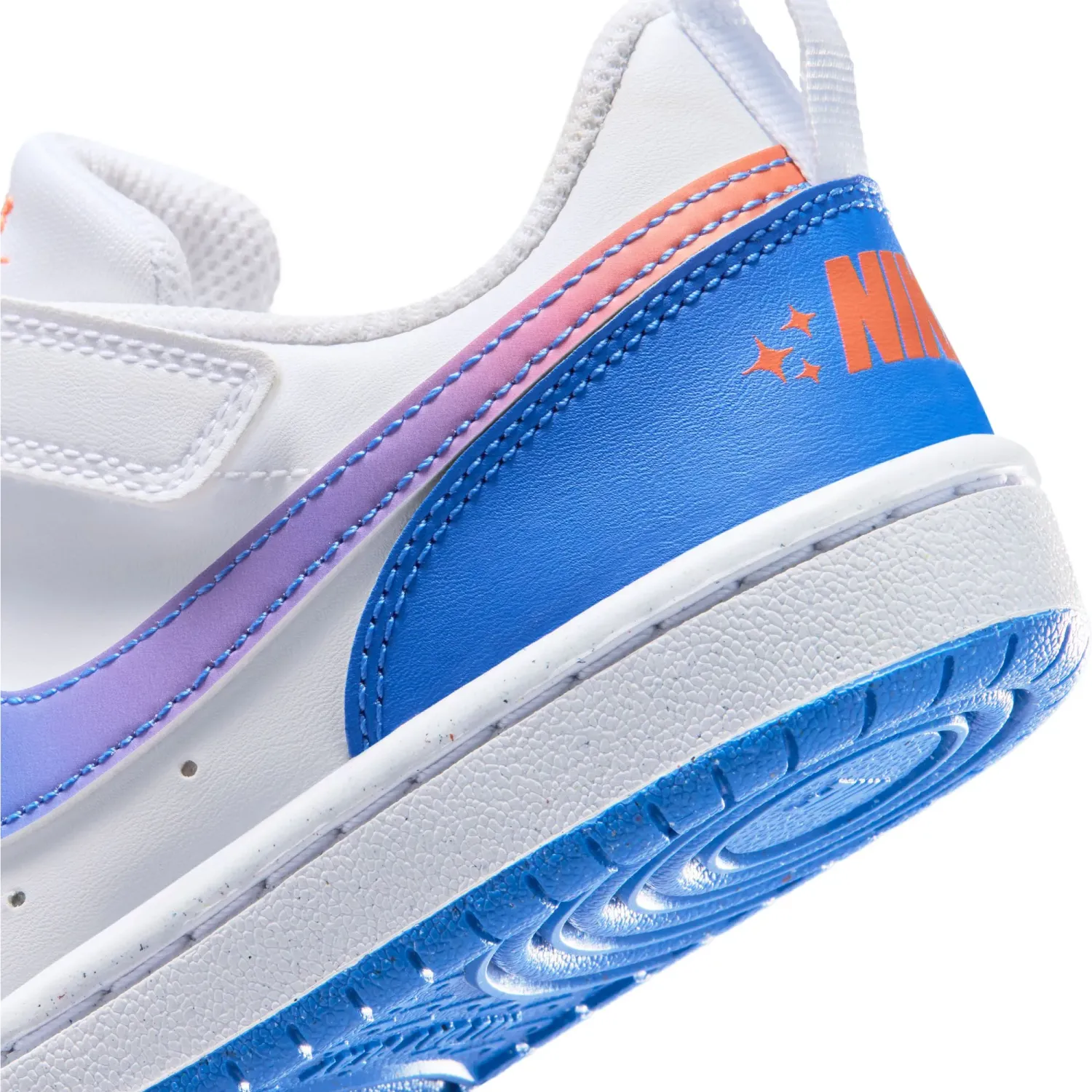 Nike Zapatillas Nike Urbanas Niños Court Borough Low Bball Bpv color blanco / celeste | Platanitos