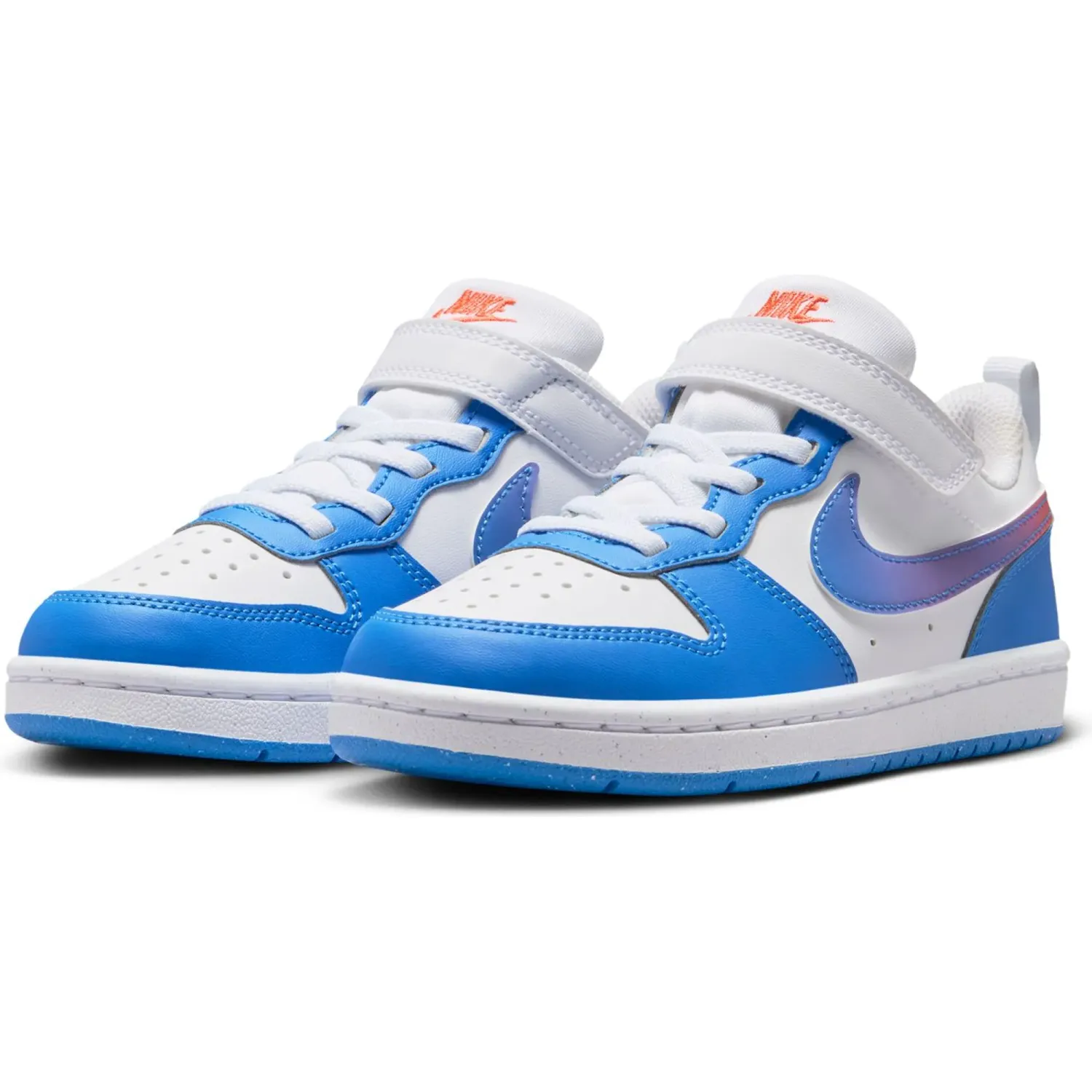 Nike Zapatillas Nike Urbanas Niños Court Borough Low Bball Bpv color blanco / celeste | Platanitos