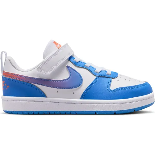 Zapatillas Nike Urbanas Niños Court Borough Low Bball Bpv color blanco | Platanitos