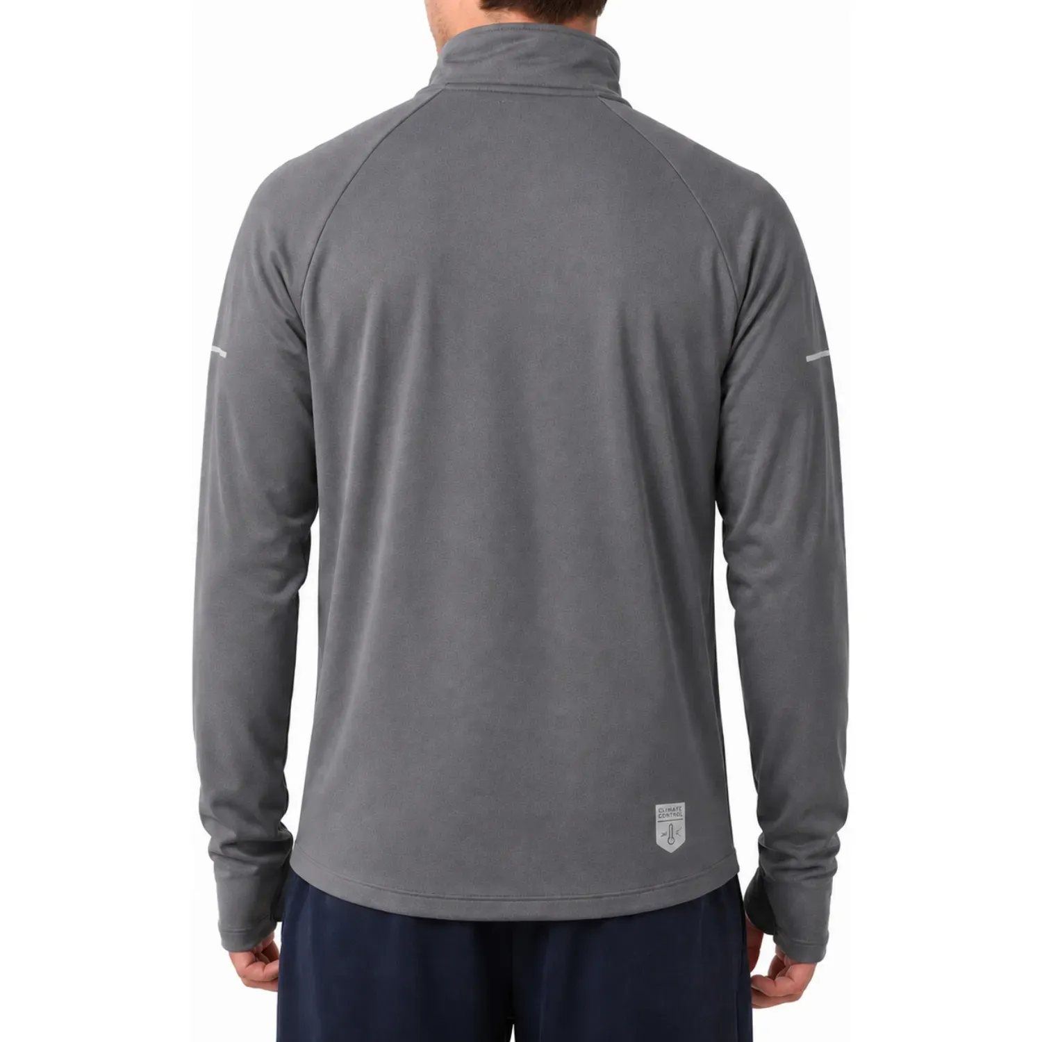 Umbro Polera Umbro Deportiva Hombre Half Zip Top color gris | Platanitos