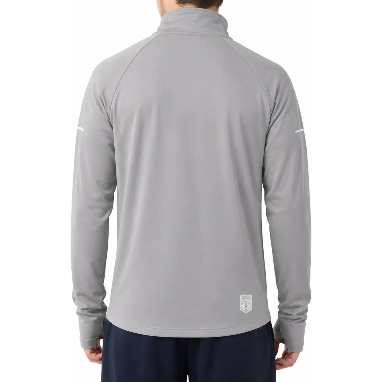 Umbro Polera Umbro Deportiva Hombre Half Zip Top color plomo | Platanitos