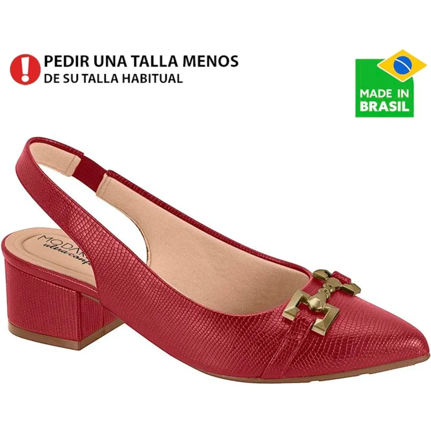 Calzado Modare De Vestir Mujer 7340.135. color rojo | Platanitos
