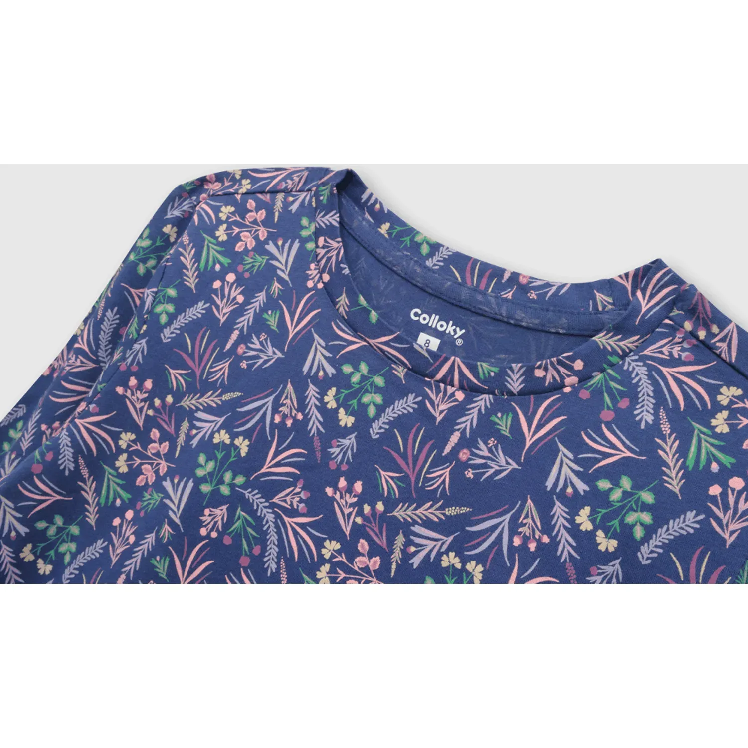 Vestido Colloky Niña Veje0250i24 color azul | Platanitos