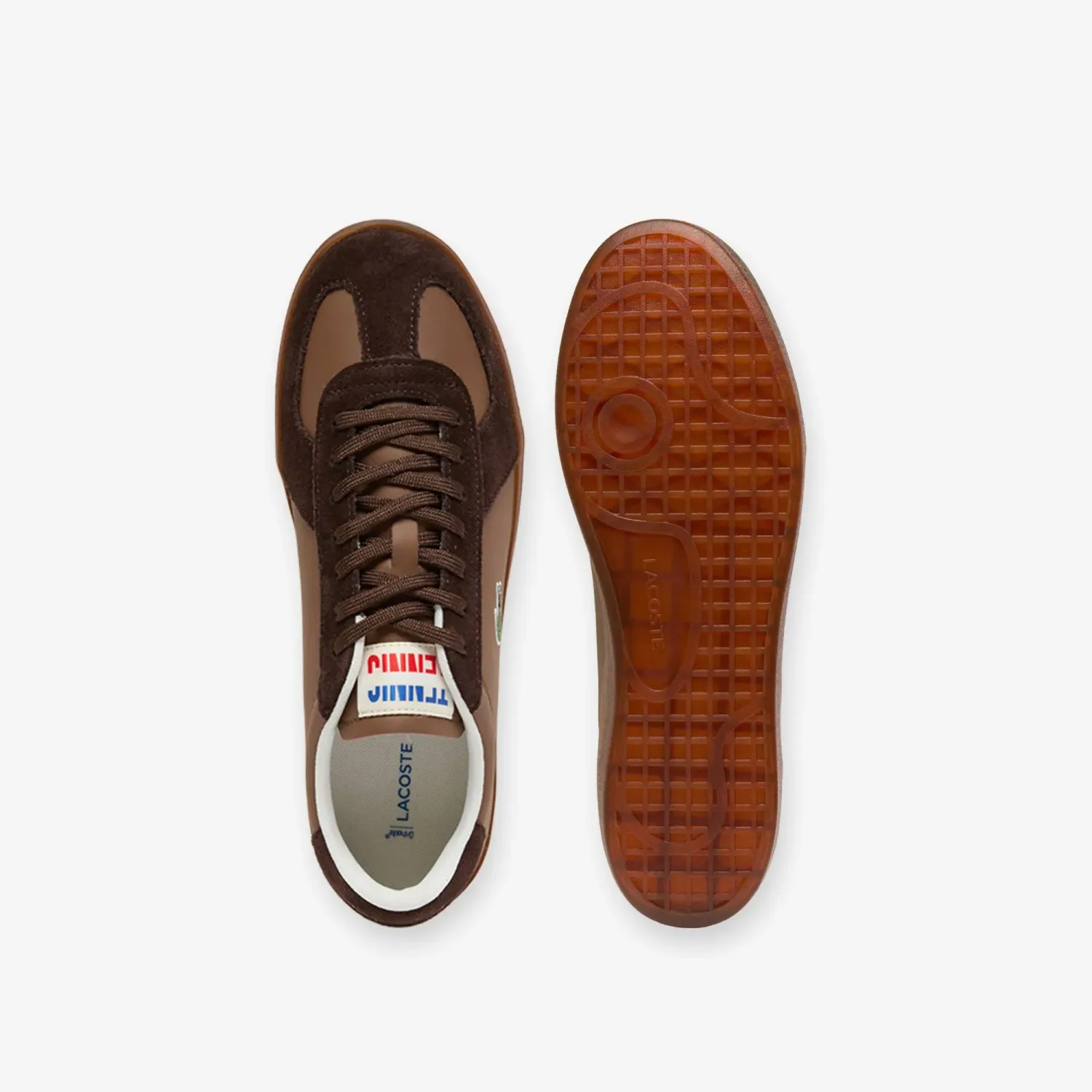 LACOSTE Zapatillas Lacoste Urbanas Hombre Baseshot Pro color marron | Platanitos