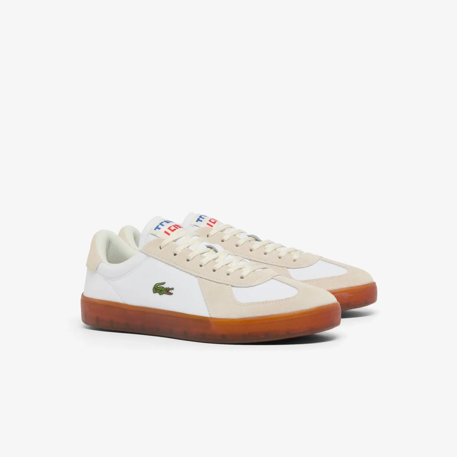 LACOSTE Zapatillas Lacoste Urbanas Hombre Baseshot Pro color blanco / beige | Platanitos
