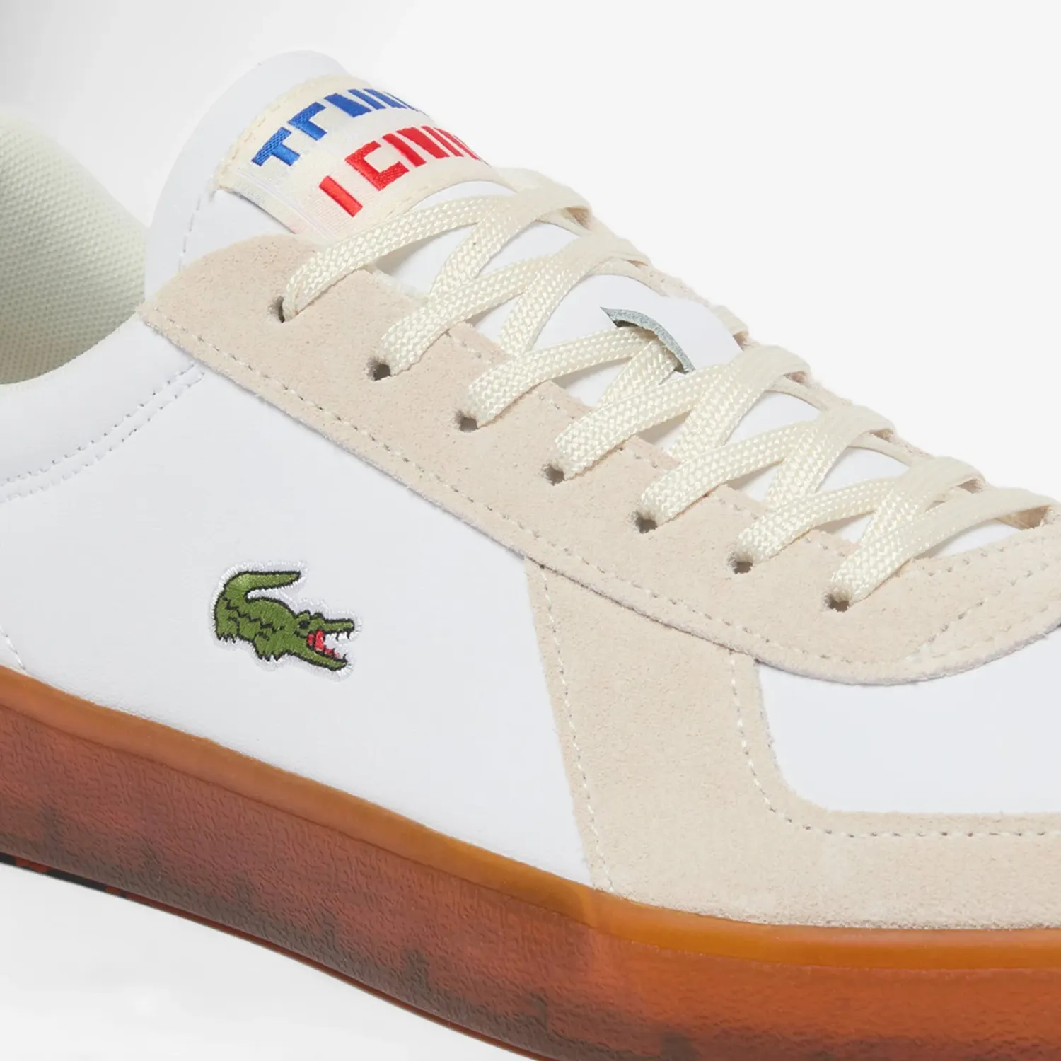 LACOSTE Zapatillas Lacoste Urbanas Hombre Baseshot Pro color blanco / beige | Platanitos