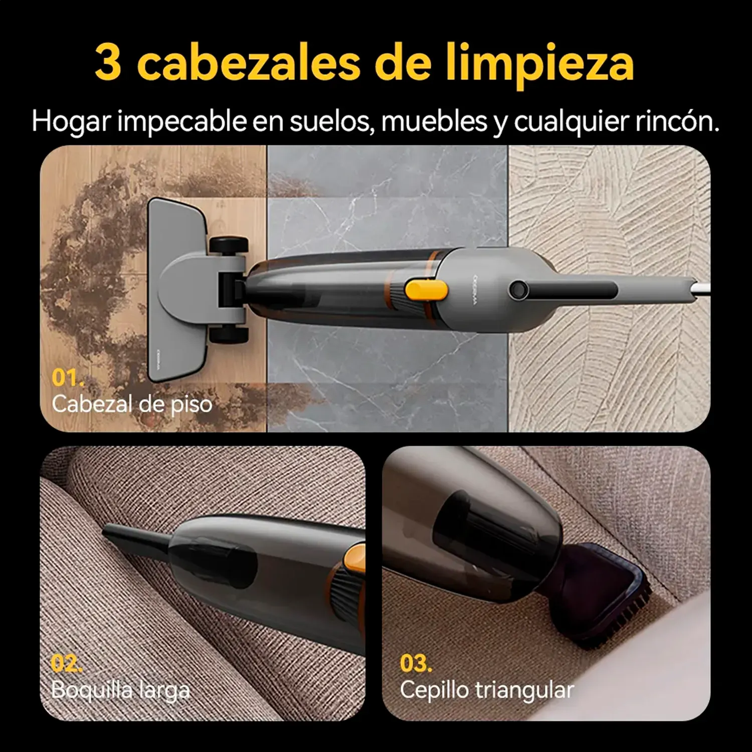 DEERMA Aspiradora Deerma 2 En 1 Multifuncional Dx170 600w color gris | Platanitos