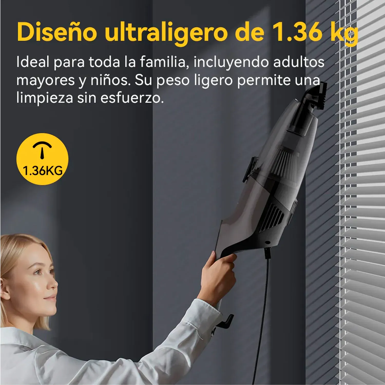 DEERMA Aspiradora Deerma 2 En 1 Multifuncional Dx120c 600w color gris | Platanitos