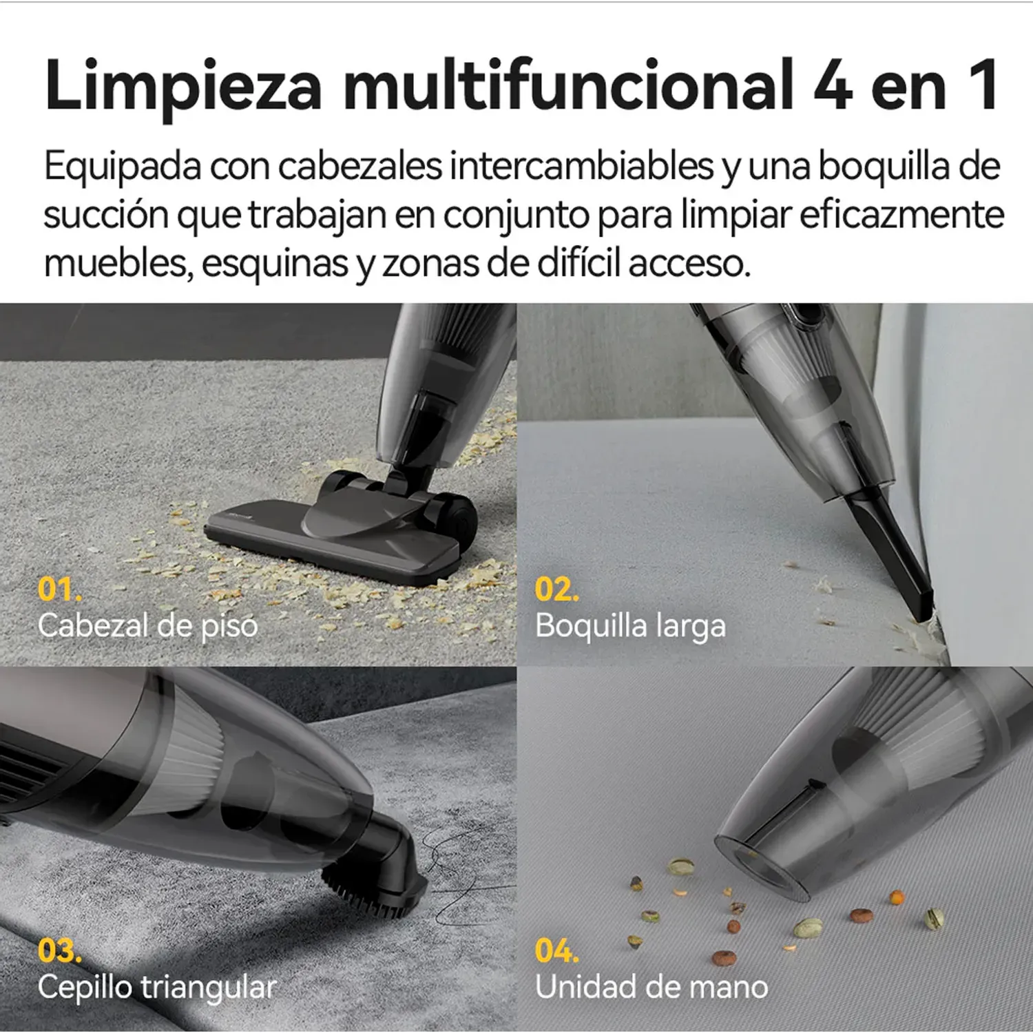 DEERMA Aspiradora Deerma 2 En 1 Multifuncional Dx120c 600w color gris | Platanitos