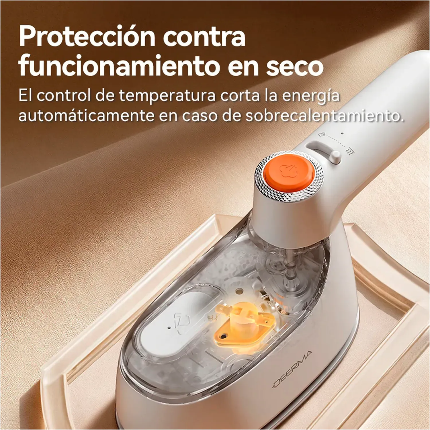 Plancha Deerma Y Vaporizador Modelo Gt01 Portátil 1400w color blanco | Platanitos