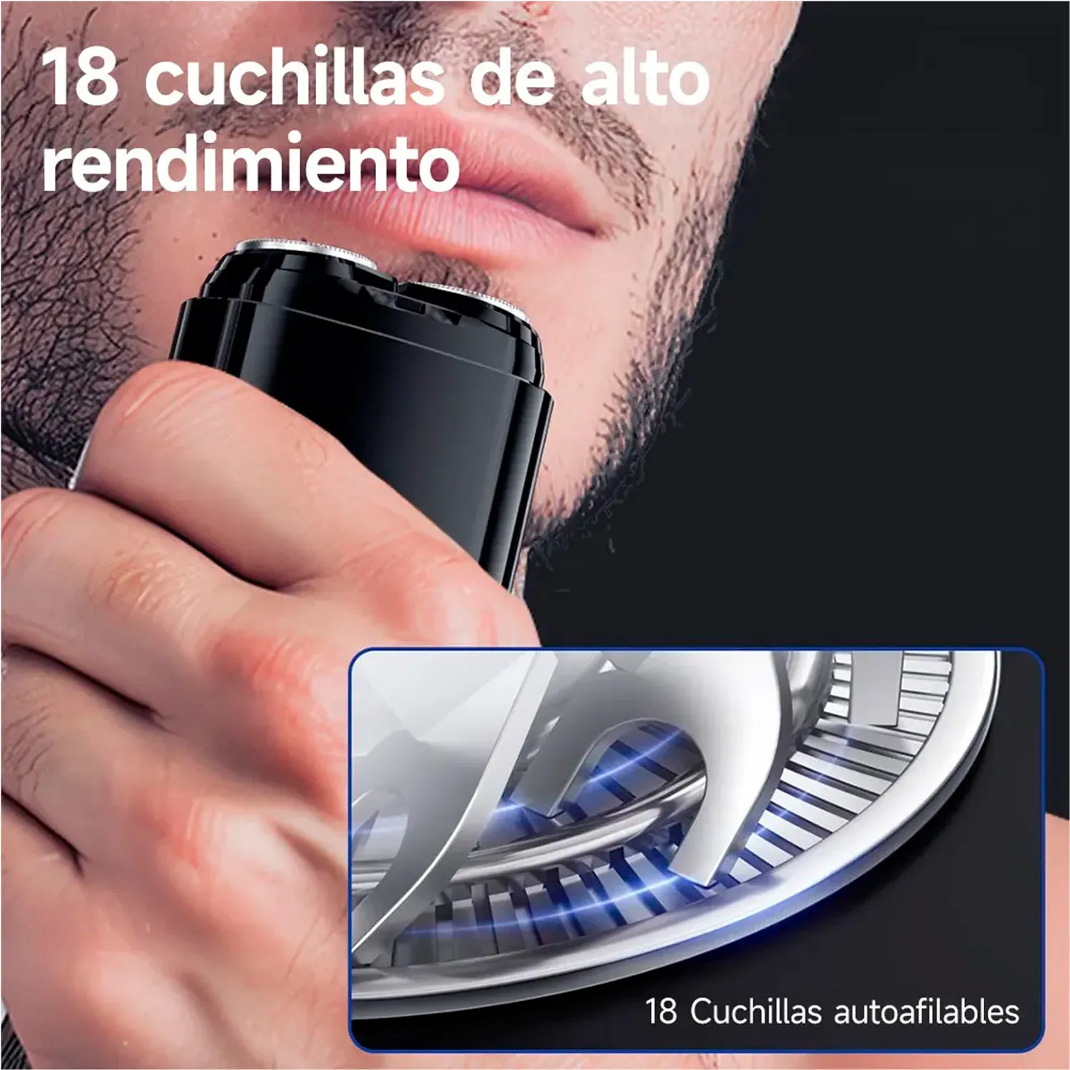 ENCHEN Afeitadora Enchen Electrica Portátil K8 - Portátil Usb-C color negro | Platanitos