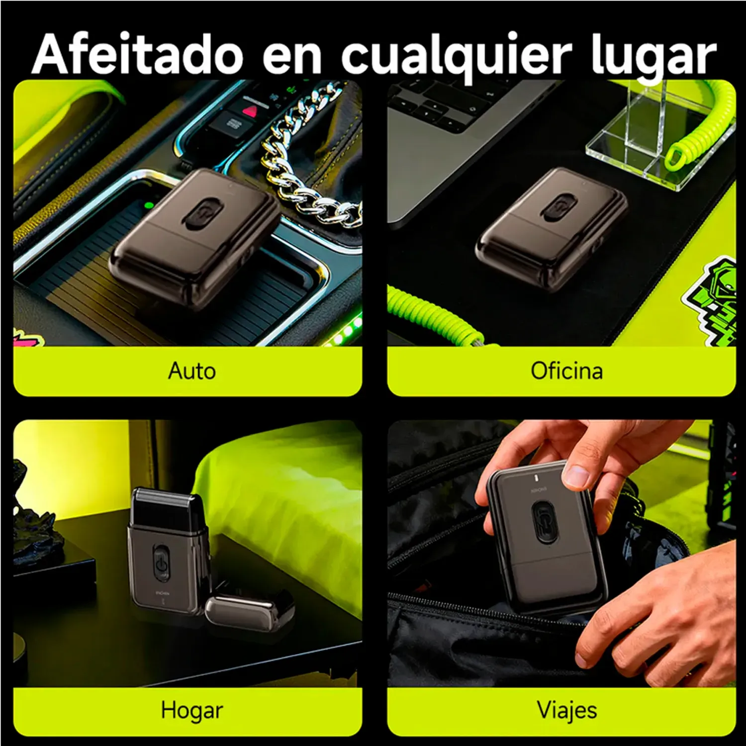 ENCHEN Afeitadora Enchen Mini Ms003 Portátil Usb-C color negro | Platanitos