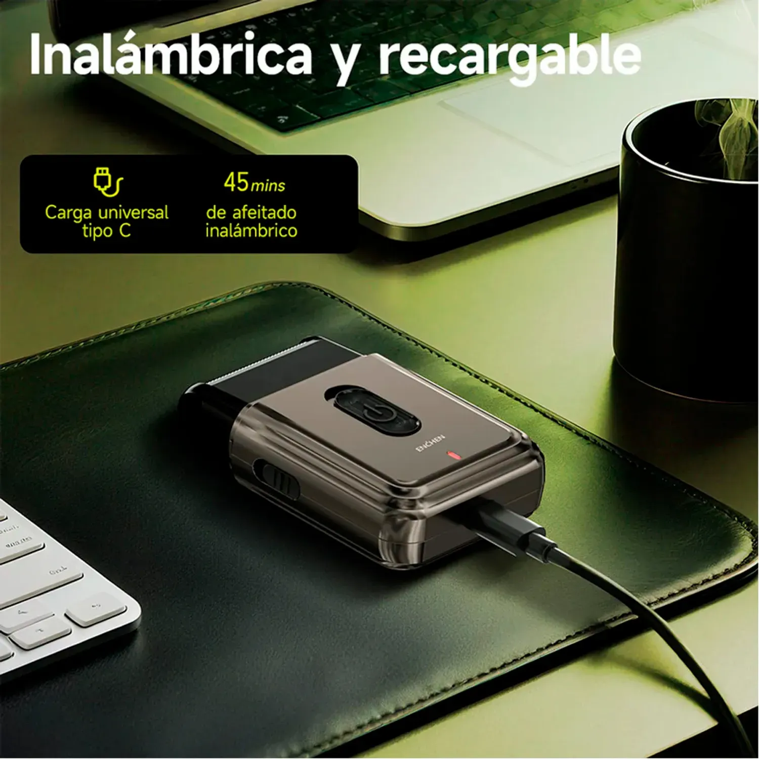 ENCHEN Afeitadora Enchen Mini Ms003 Portátil Usb-C color negro | Platanitos
