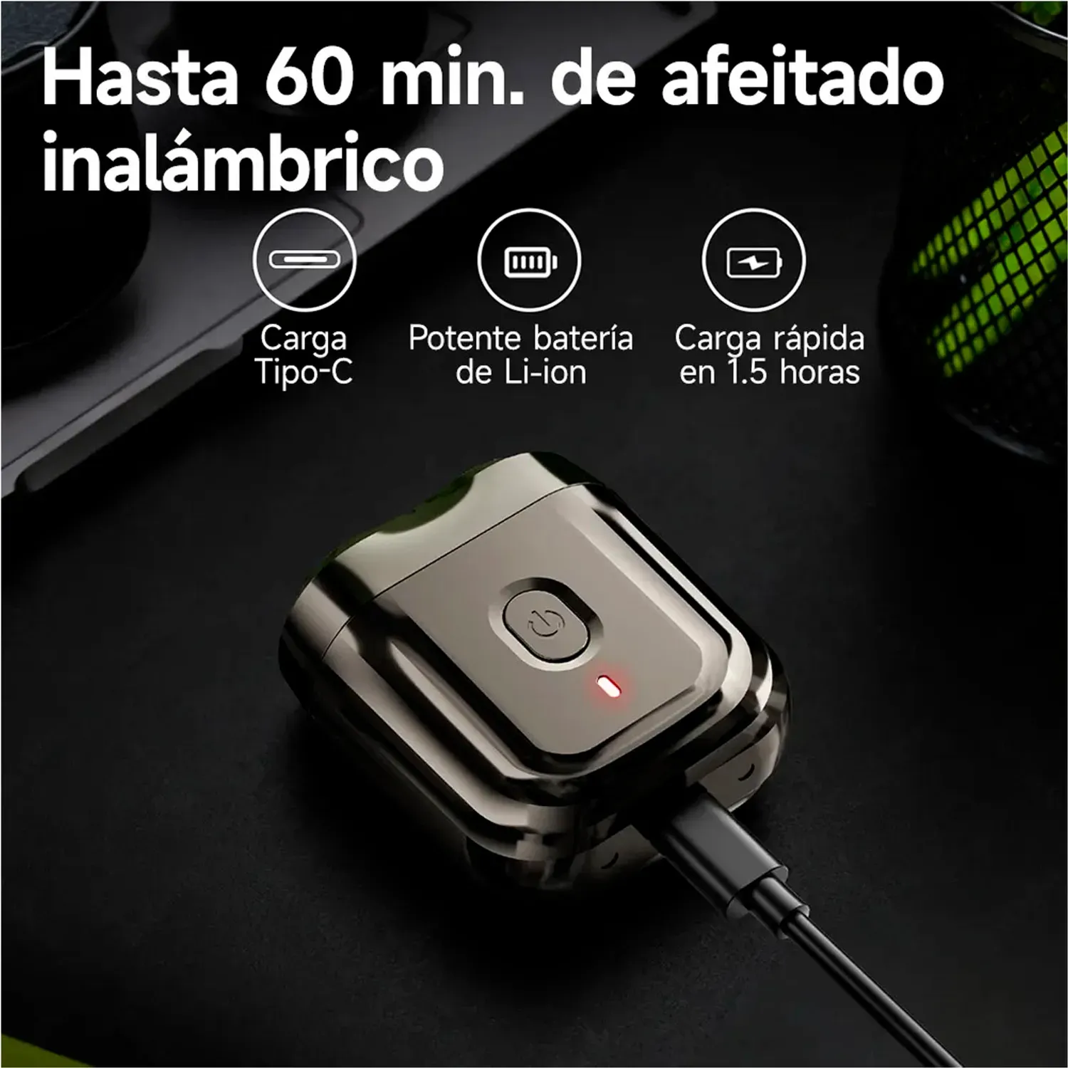ENCHEN Afeitadora Enchen Eléctrica Mini 6 Portátil Usb-C color negro | Platanitos