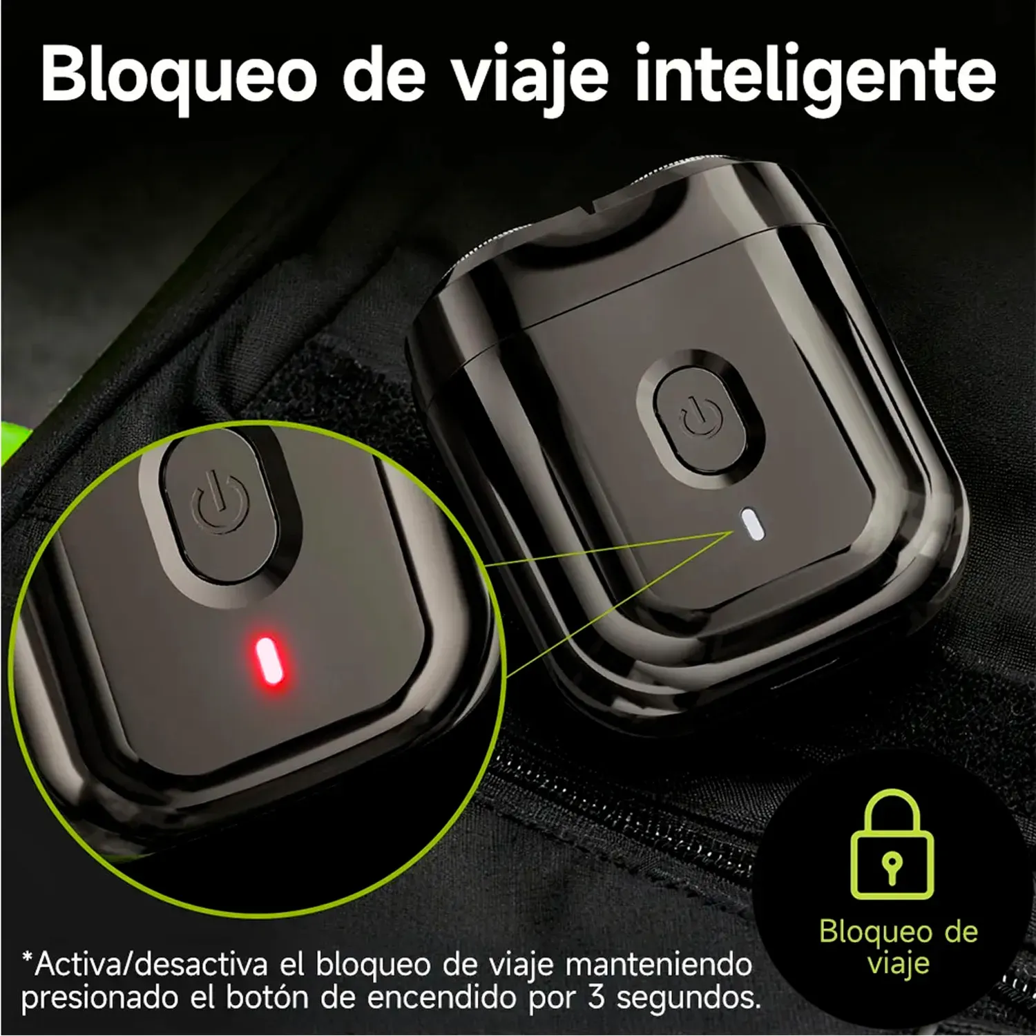 ENCHEN Afeitadora Enchen Eléctrica Mini 6 Portátil Usb-C color negro | Platanitos
