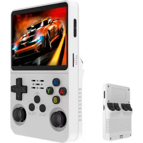 Mini Generico Consola Retro R36s Blanco 64gb + Estuche Negro color blanco | Platanitos