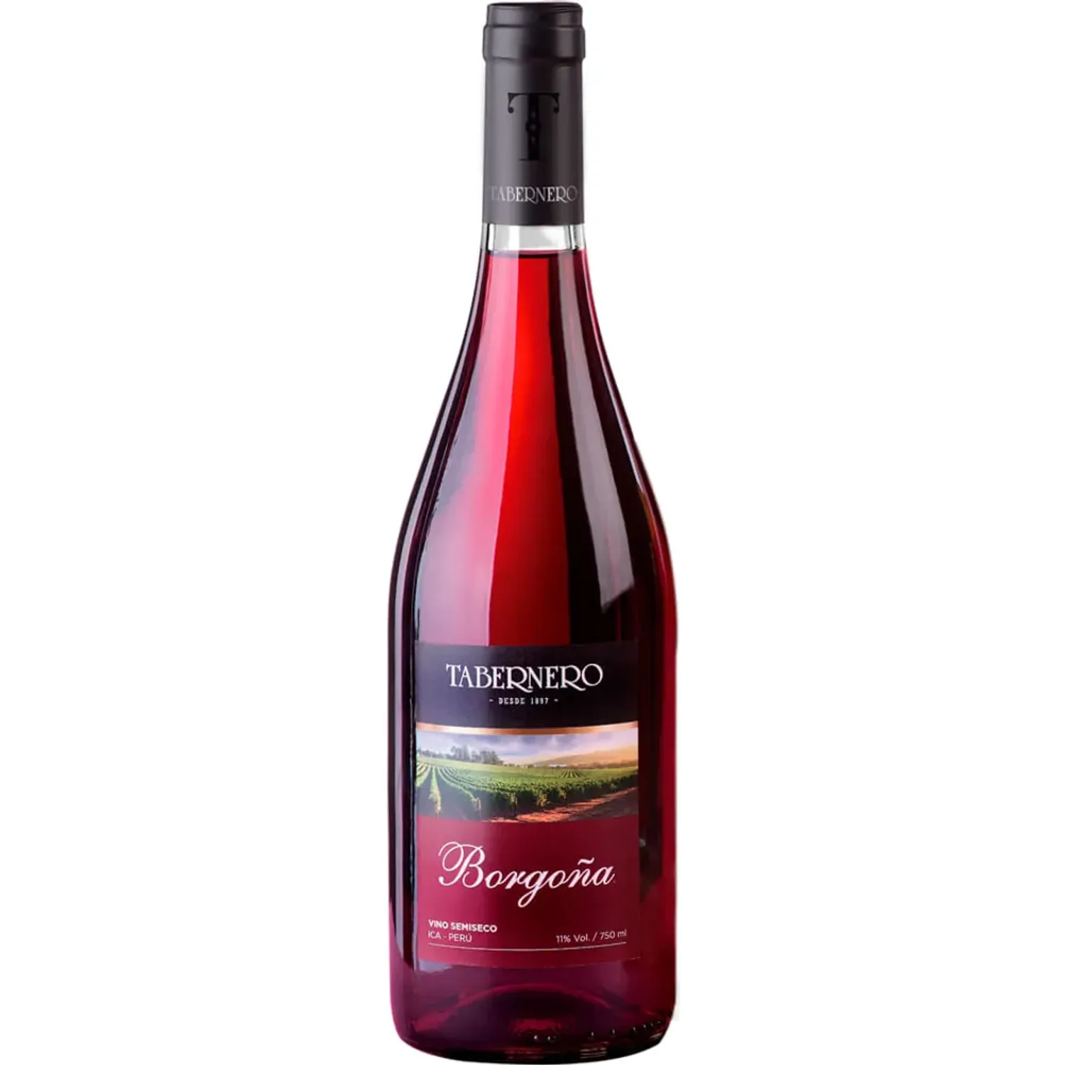 TABERNERO Vino Tabernero Tinto Borgoña Semi Seco Botella 750ml color varios | Platanitos