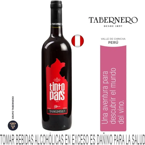Vino Tabernero Tinto País Malbec Botella 750ml color varios | Platanitos