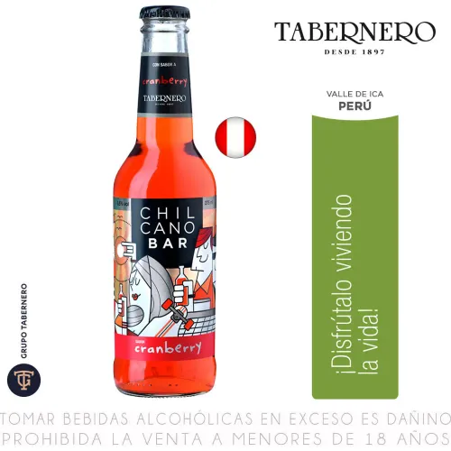 (Rtd) Tabernero Chilcano Bar Cranberry Botella 275ml color varios | Platanitos
