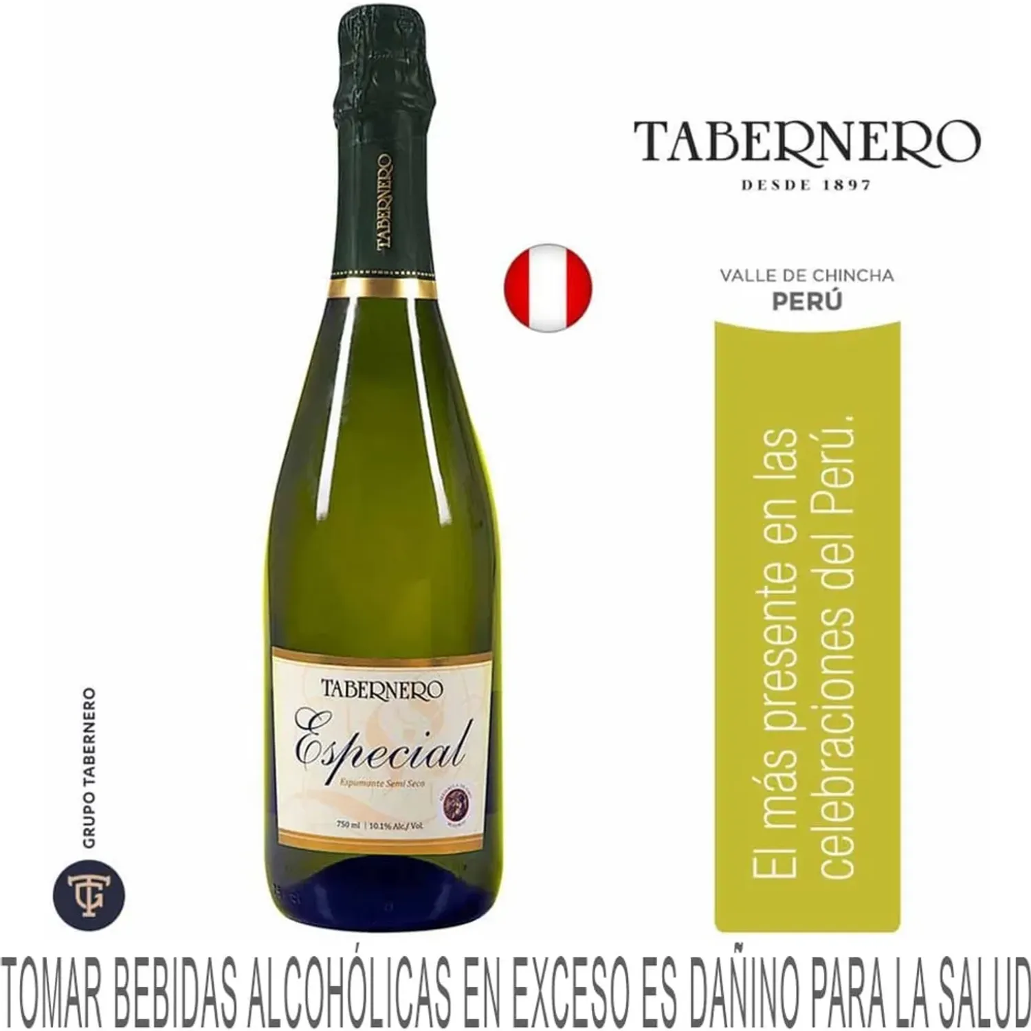 TABERNERO Espumante Tabernero Especial Semi Seco Botella 750ml color varios | Platanitos