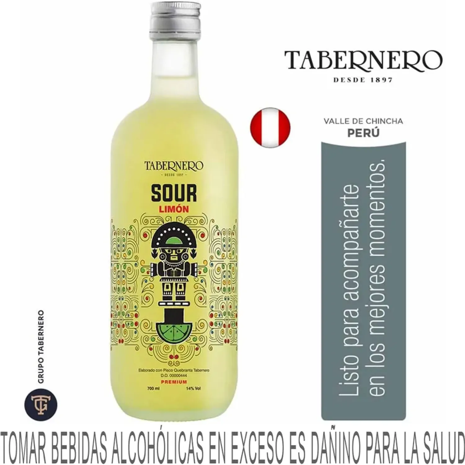 (Rtd) Tabernero Sour Limon Botella 700ml color varios | Platanitos
